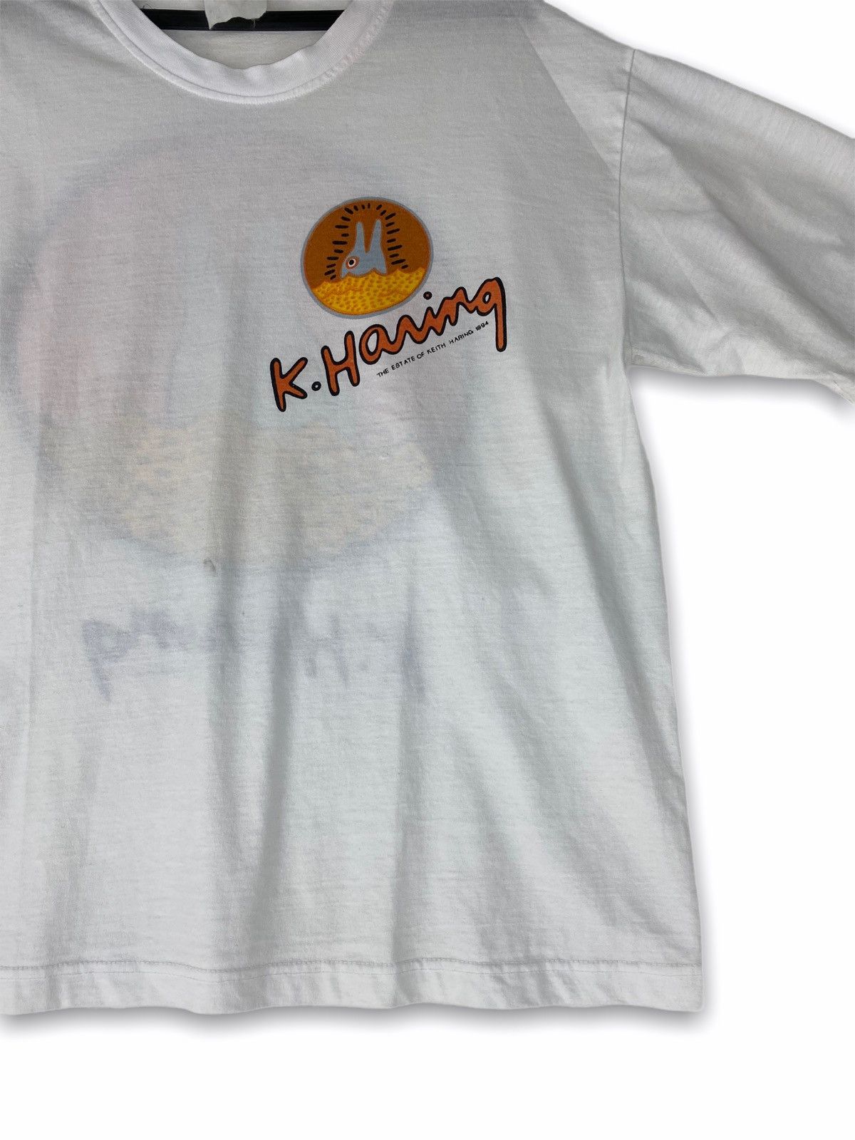 Keith Haring Vintage rare 1994 Keith Haring San Titre dolphin Size US L / EU 52-54 / 3 - 4 Thumbnail
