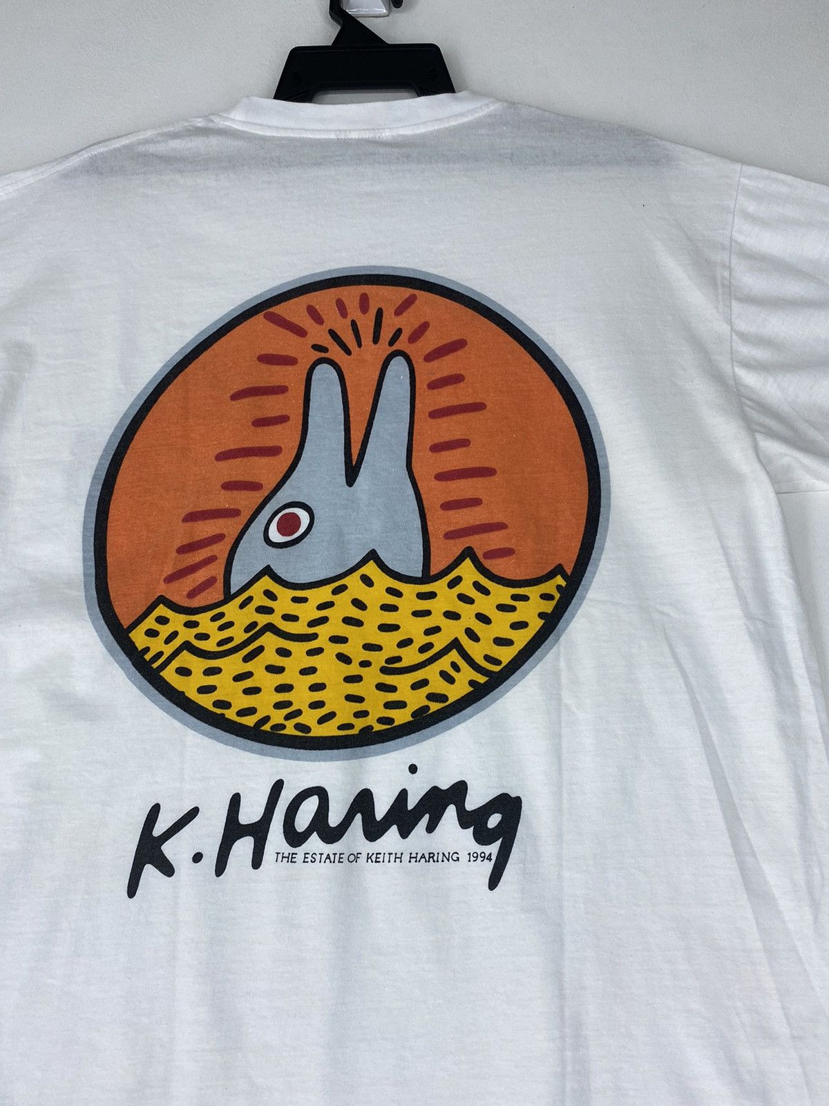 Keith Haring Vintage rare 1994 Keith Haring San Titre dolphin Size US L / EU 52-54 / 3 - 2 Thumbnail