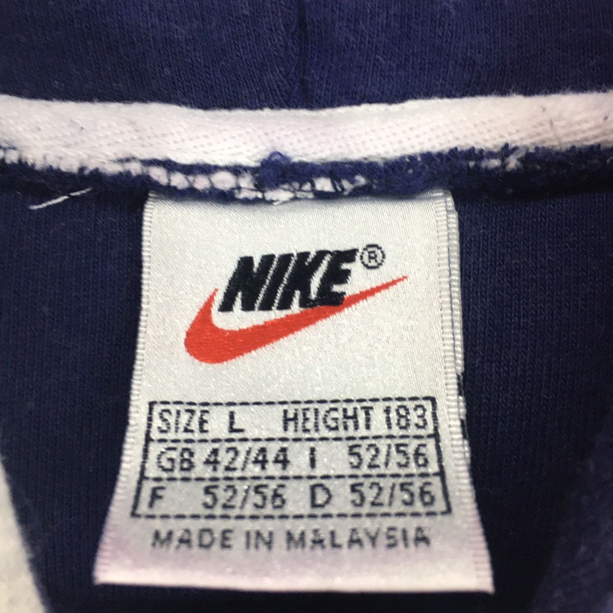 Nike Vintage 90s Nike Hoodie nike swoosh big logo Size US L / EU 52-54 / 3 - 5 Thumbnail