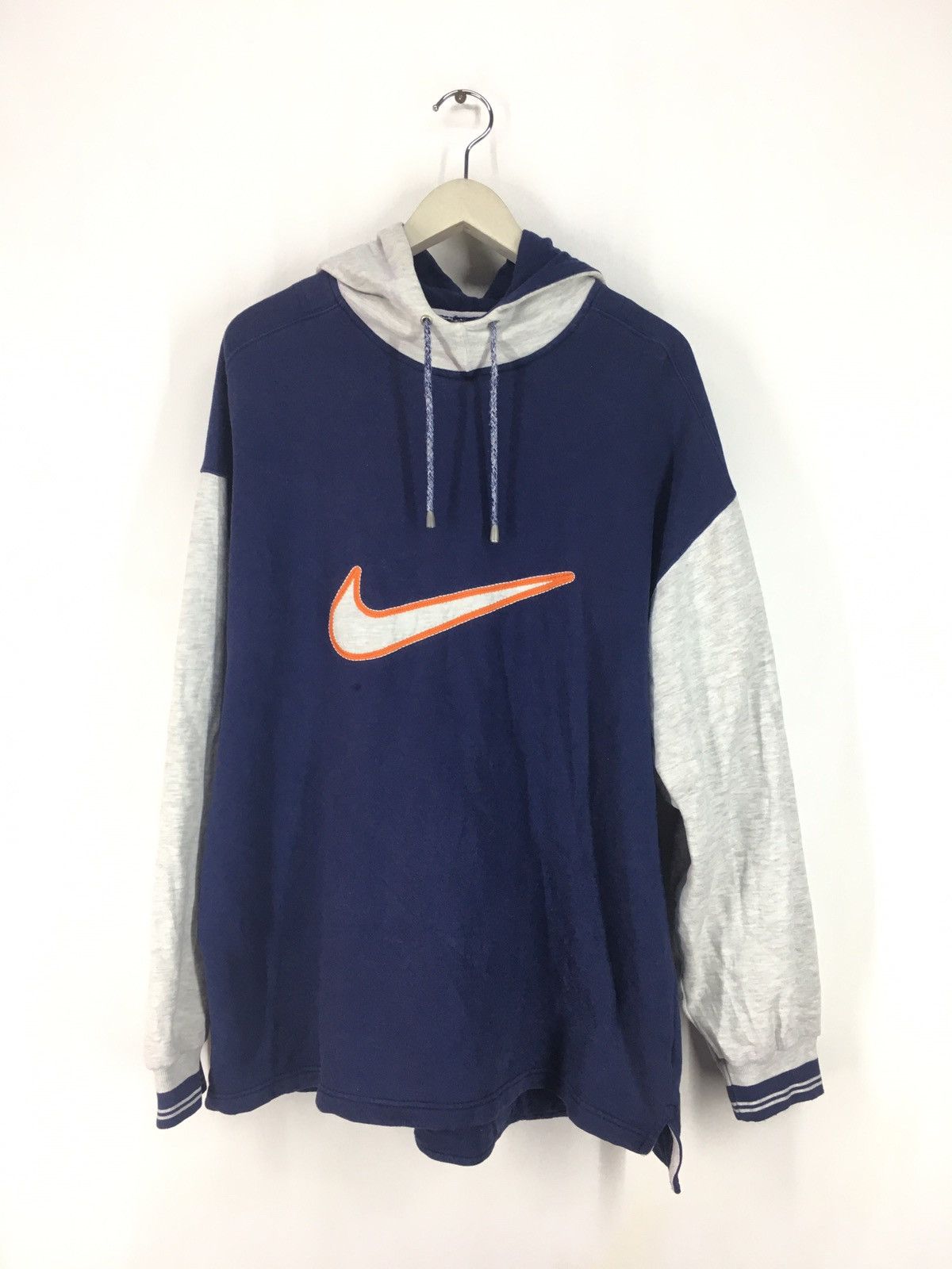Nike Vintage 90s Nike Hoodie nike swoosh big logo Size US L / EU 52-54 / 3 - 1 Thumbnail