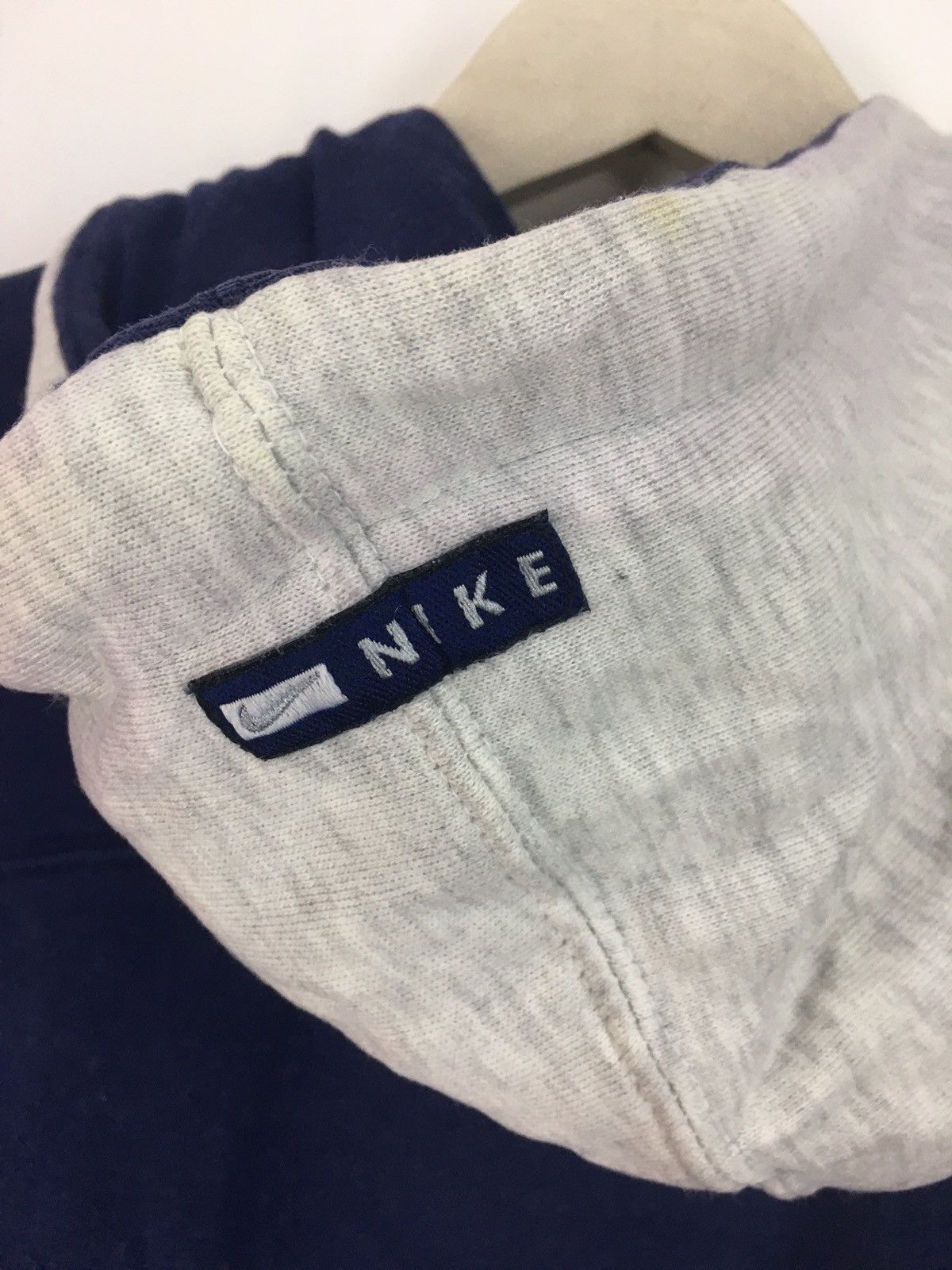 Nike Vintage 90s Nike Hoodie nike swoosh big logo Size US L / EU 52-54 / 3 - 7 Thumbnail