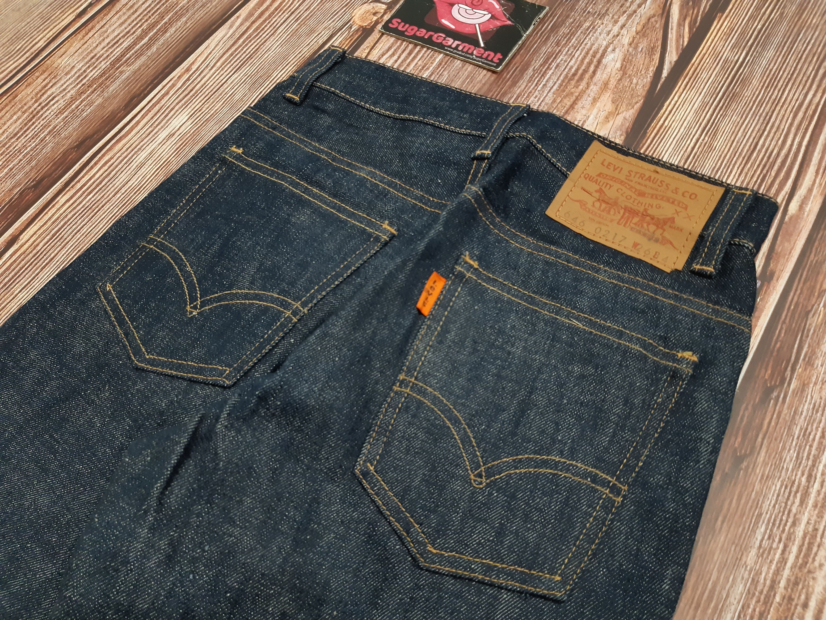 Levi's × Vintage Levis 646 Jeans Flare Bell Bottom Bootcut Orange Tab Size 25" / US 0 / IT 36 - 10 Thumbnail