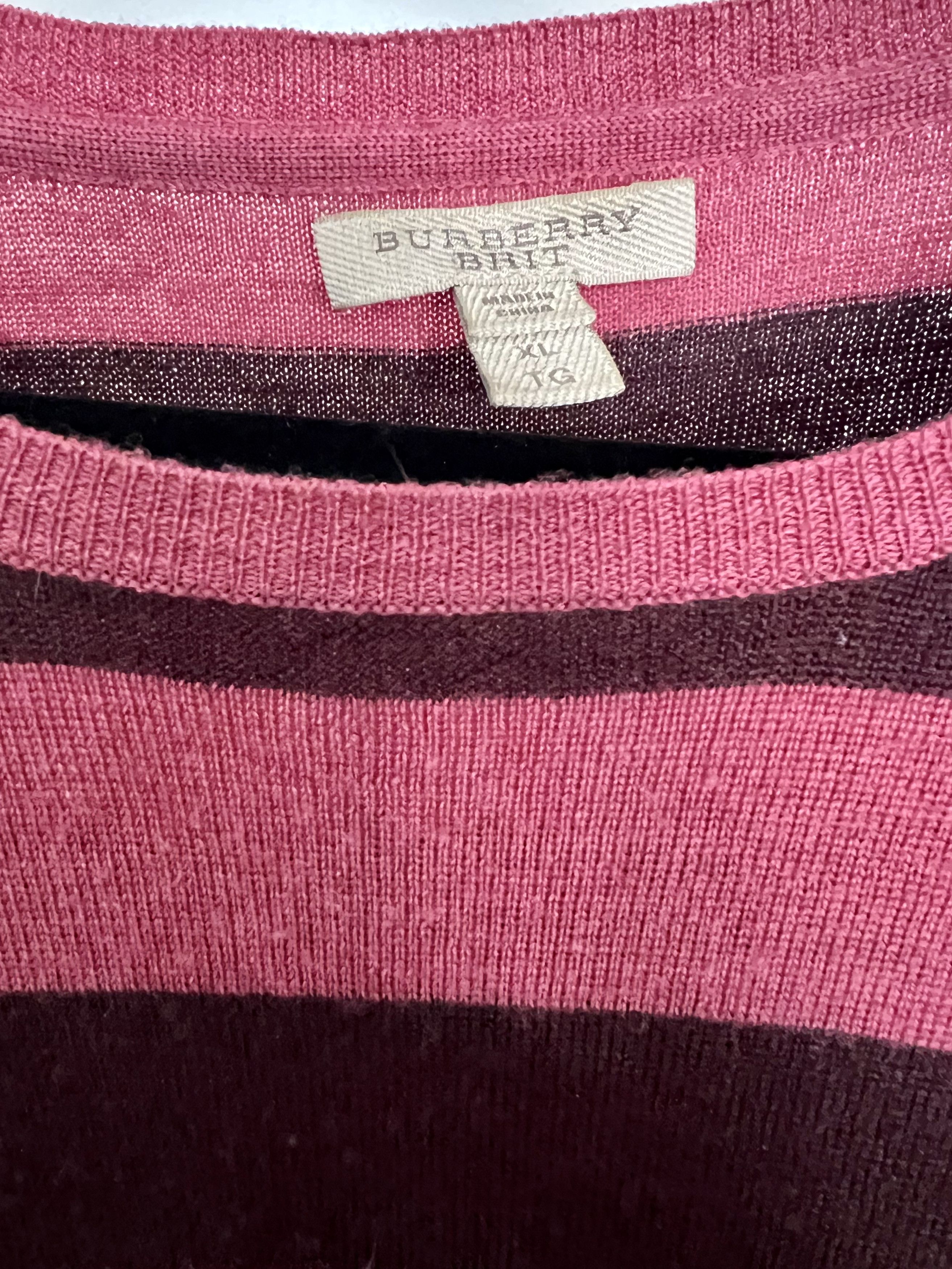 Burberry Burberry Brit 100% Merino Wool Sweater Size US XL / EU 56 / 4 - 2 Thumbnail