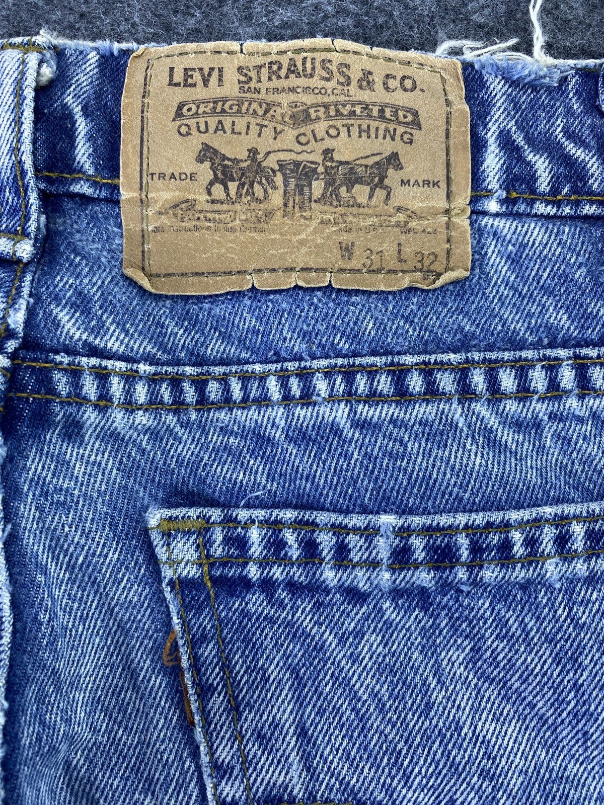 Levi's 90s Vintage Levi's 550 Distress Acid Jeans - J585 Size US 31 - 9 Thumbnail