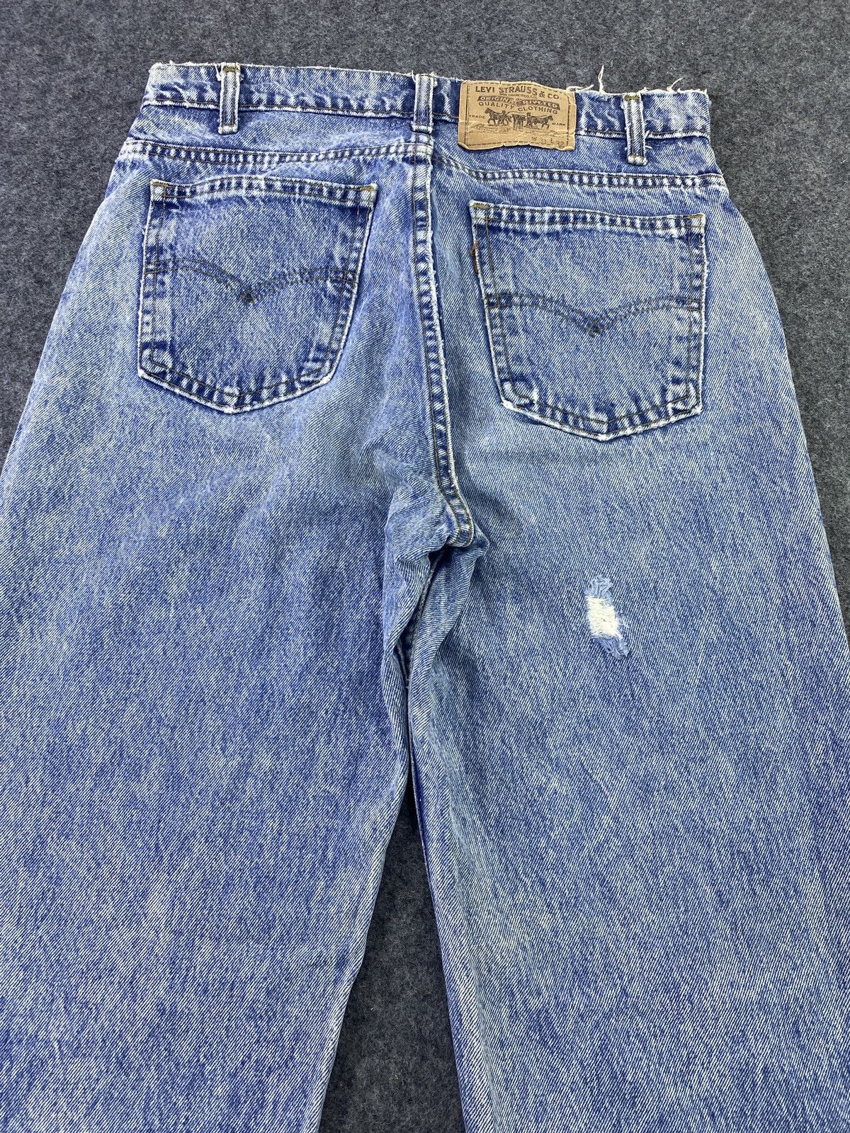 Levi's 90s Vintage Levi's 550 Distress Acid Jeans - J585 Size US 31 - 11 Thumbnail