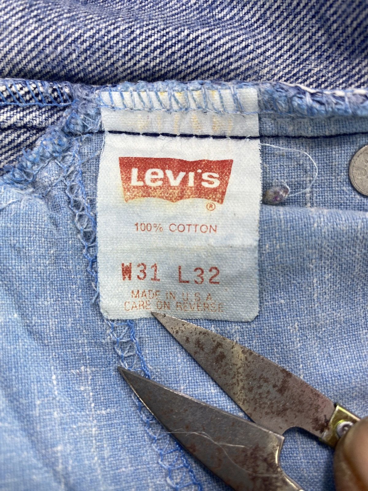 Levi's 90s Vintage Levi's 550 Distress Acid Jeans - J585 Size US 31 - 5 Thumbnail