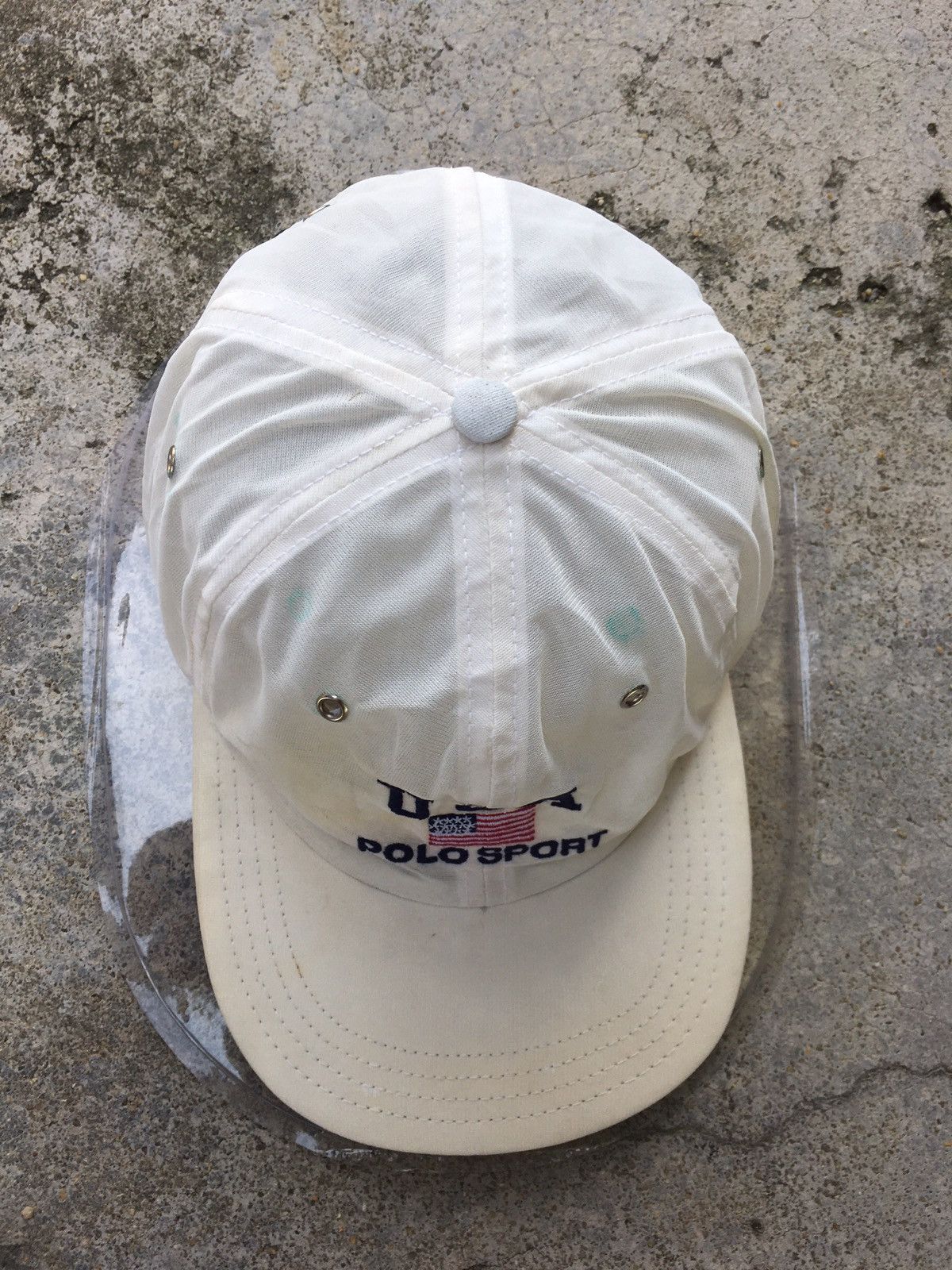 Polo Ralph Lauren × Vintage Vtg Polo Sport Ralph Lauren USA hat Size ONE SIZE - 2 Thumbnail