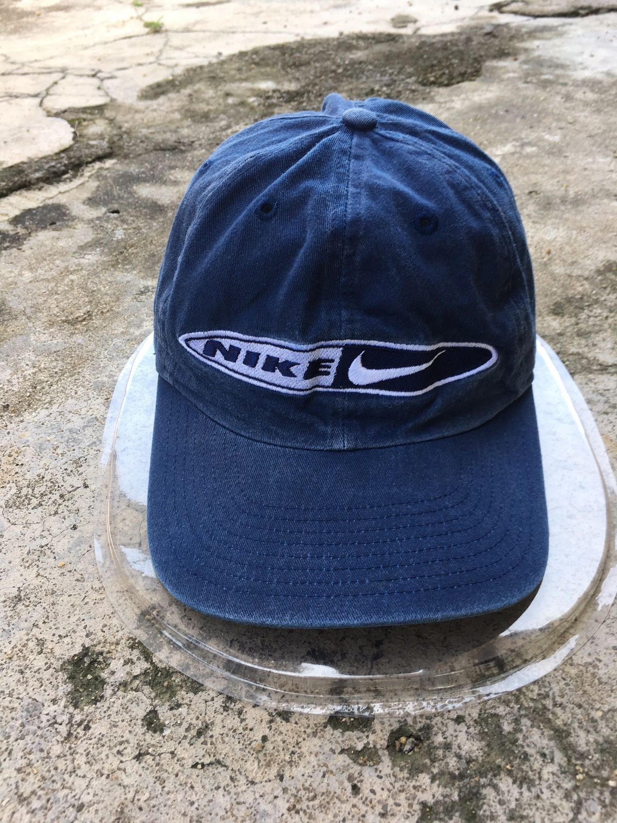Nike × Vintage Vtg 90s Nike swoosh logo hat Size ONE SIZE - 1 Thumbnail