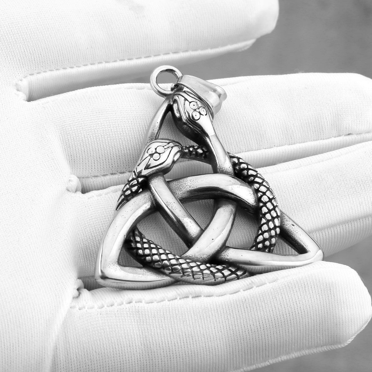 Other Viking Ouroboros Trinity Pendant Charms Necklace Stainless Size ONE SIZE - 3 Thumbnail