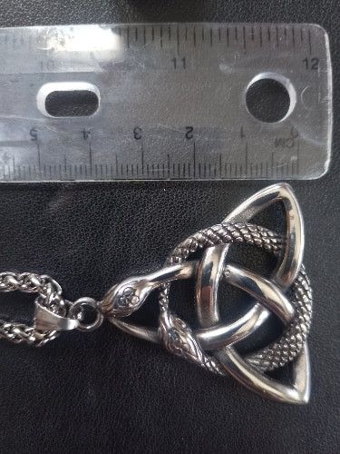 Other Viking Ouroboros Trinity Pendant Charms Necklace Stainless Size ONE SIZE - 2 Thumbnail