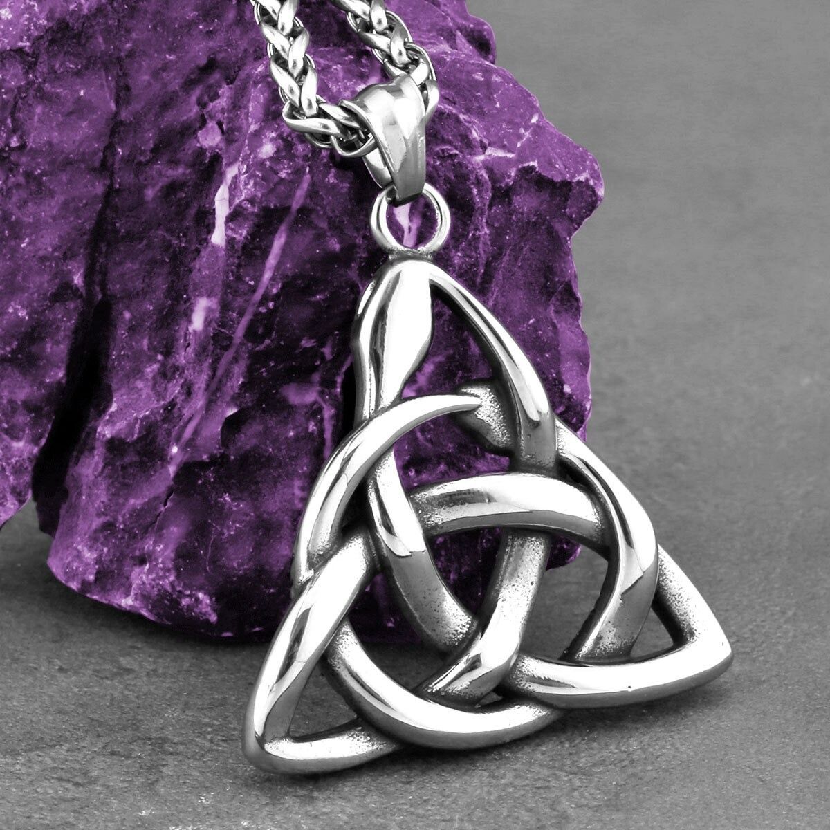 Other Viking Ouroboros Trinity Pendant Charms Necklace Stainless Size ONE SIZE - 6 Thumbnail