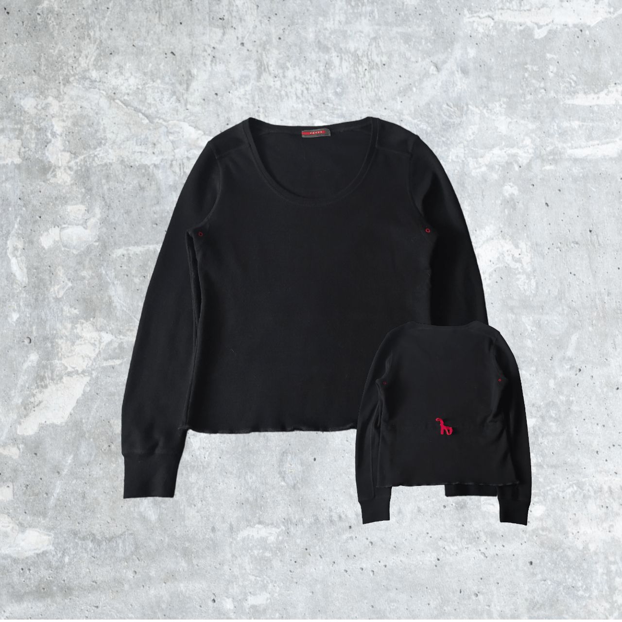 Designer × Prada PRADA WOOLEN BLOUSE LONGSLEEVE Size L / US 10 / IT 46 - 1 Thumbnail