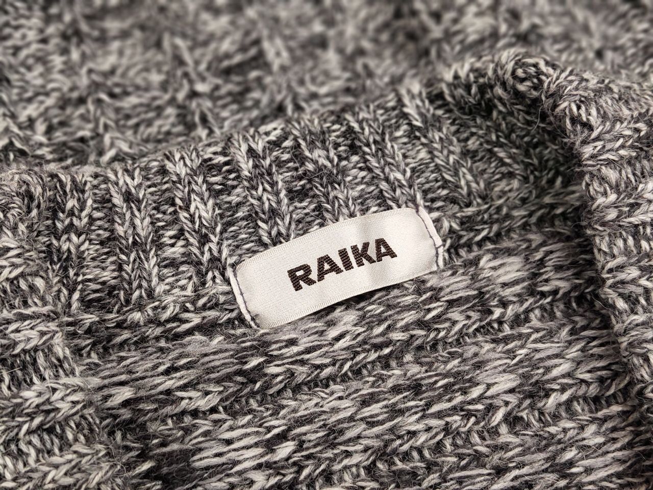 Japanese Brand Archival Vintage Raika Japanese Hand Knitted Gray Sweater Size US L / EU 52-54 / 3 - 18 Thumbnail