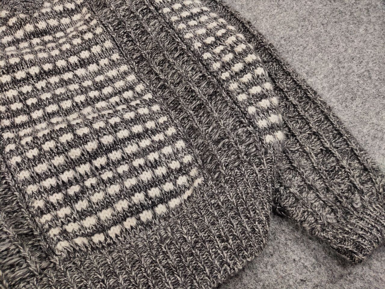 Japanese Brand Archival Vintage Raika Japanese Hand Knitted Gray Sweater Size US L / EU 52-54 / 3 - 13 Thumbnail