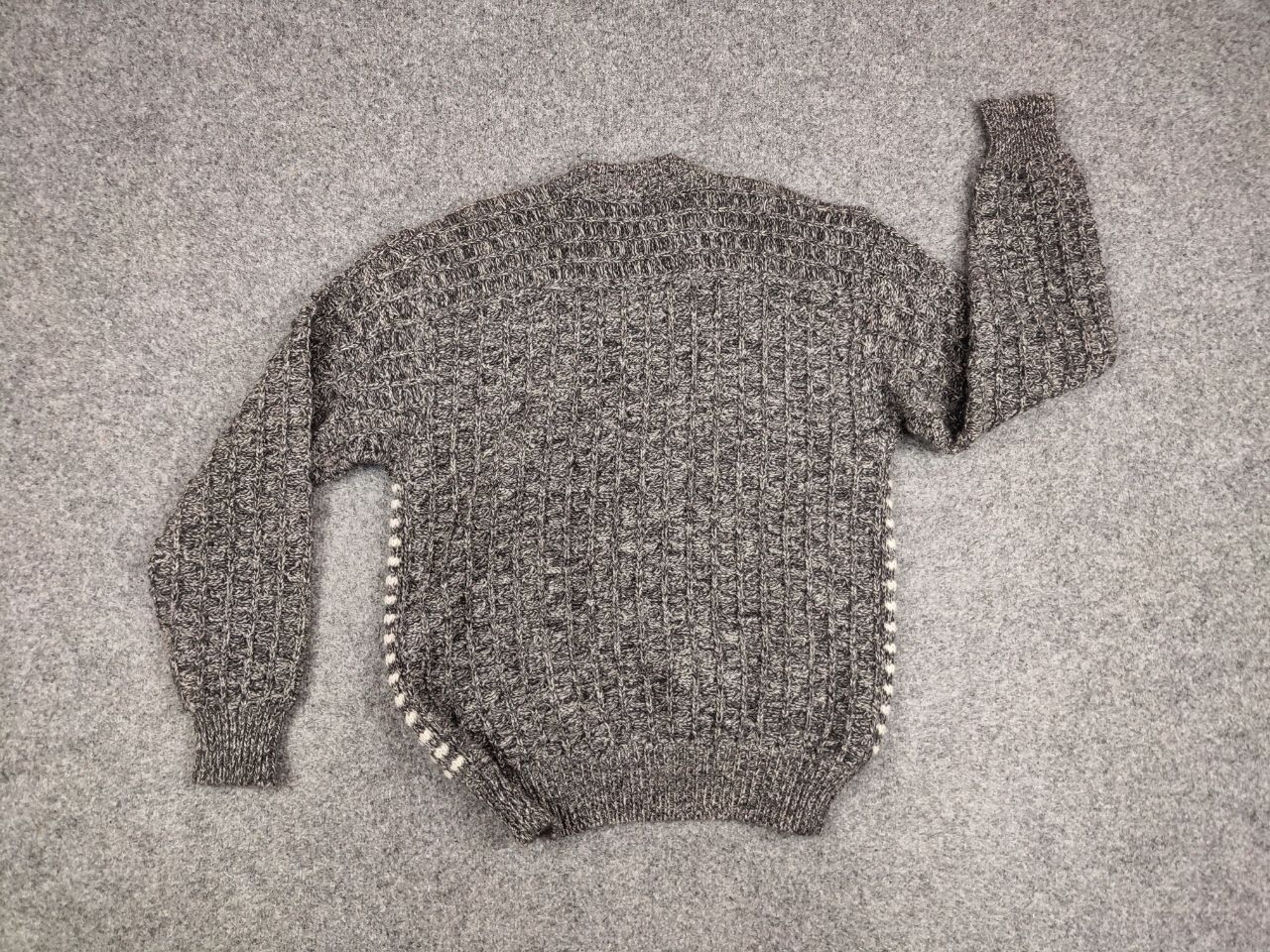 Japanese Brand Archival Vintage Raika Japanese Hand Knitted Gray Sweater Size US L / EU 52-54 / 3 - 17 Thumbnail