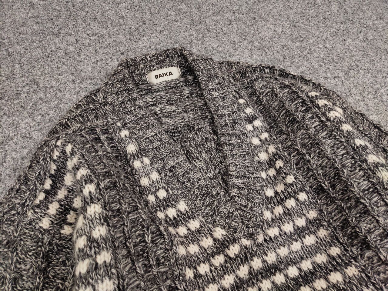 Japanese Brand Archival Vintage Raika Japanese Hand Knitted Gray Sweater Size US L / EU 52-54 / 3 - 12 Thumbnail