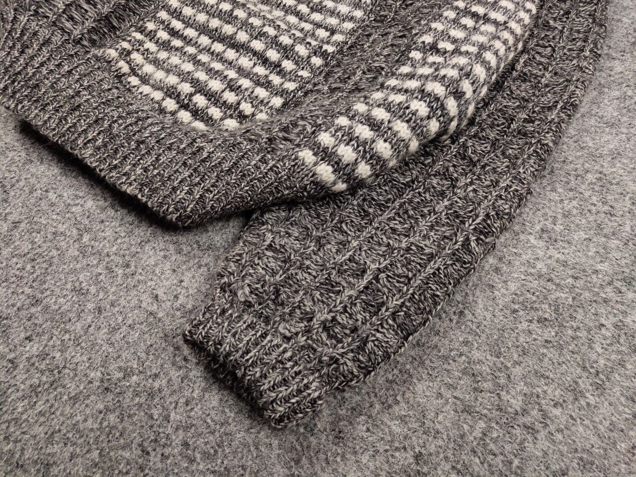 Japanese Brand Archival Vintage Raika Japanese Hand Knitted Gray Sweater Size US L / EU 52-54 / 3 - 5 Thumbnail