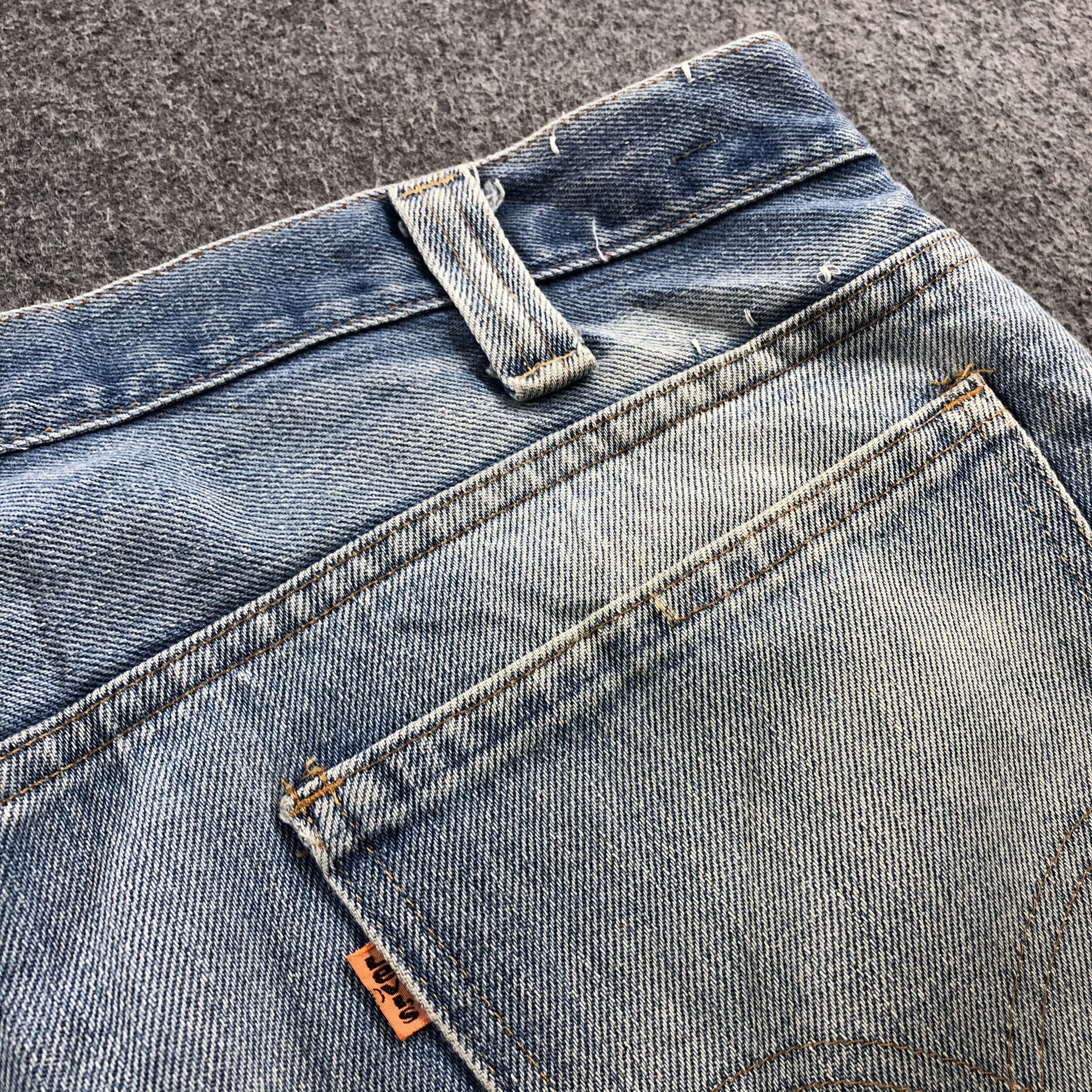 Levi's × Vintage Vintage 70s Light Wash Levis Bell Bottom Jeans-JM898 Size US 37 - 5 Thumbnail