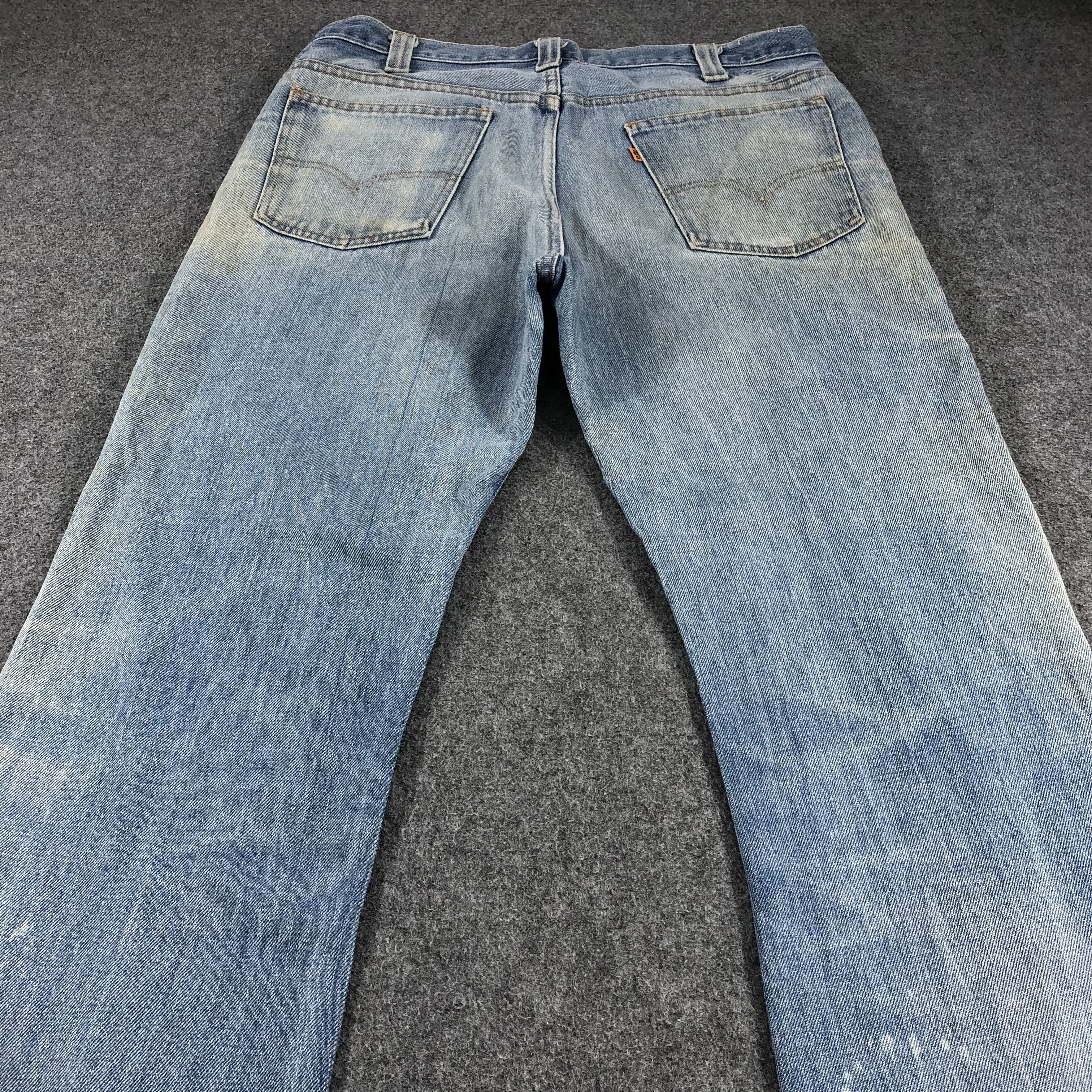 Levi's × Vintage Vintage 70s Light Wash Levis Bell Bottom Jeans-JM898 Size US 37 - 4 Thumbnail