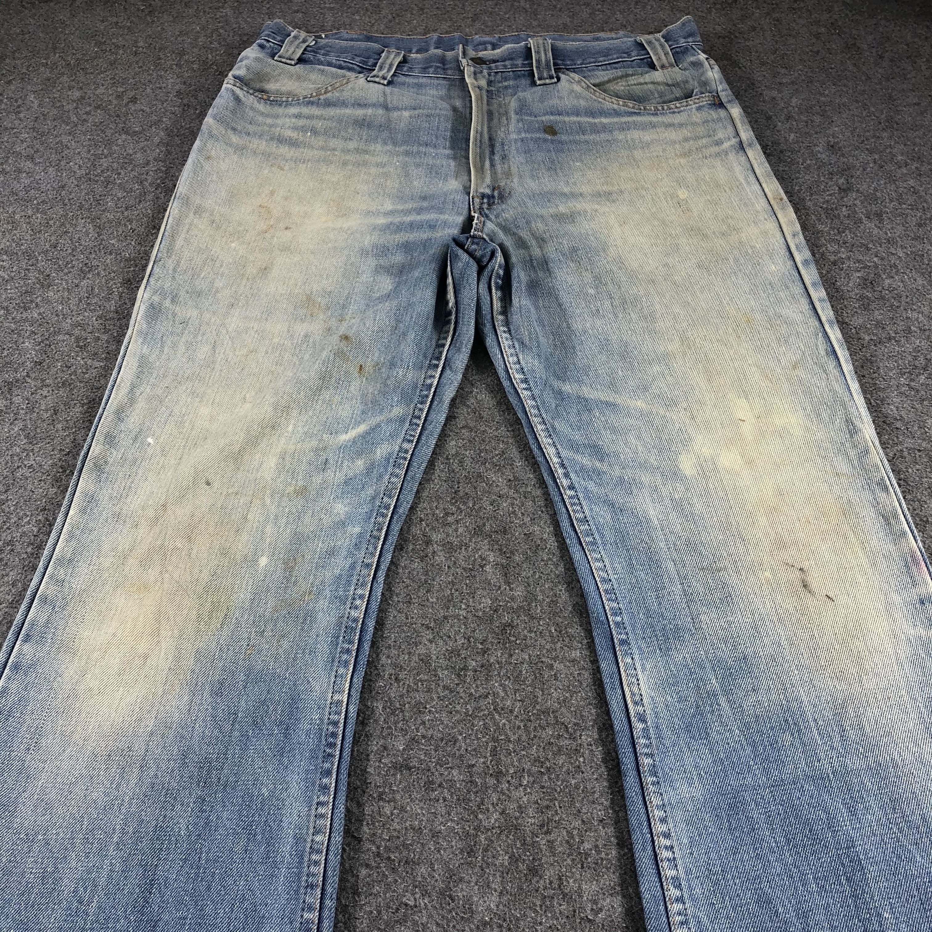 Levi's × Vintage Vintage 70s Light Wash Levis Bell Bottom Jeans-JM898 Size US 37 - 3 Thumbnail