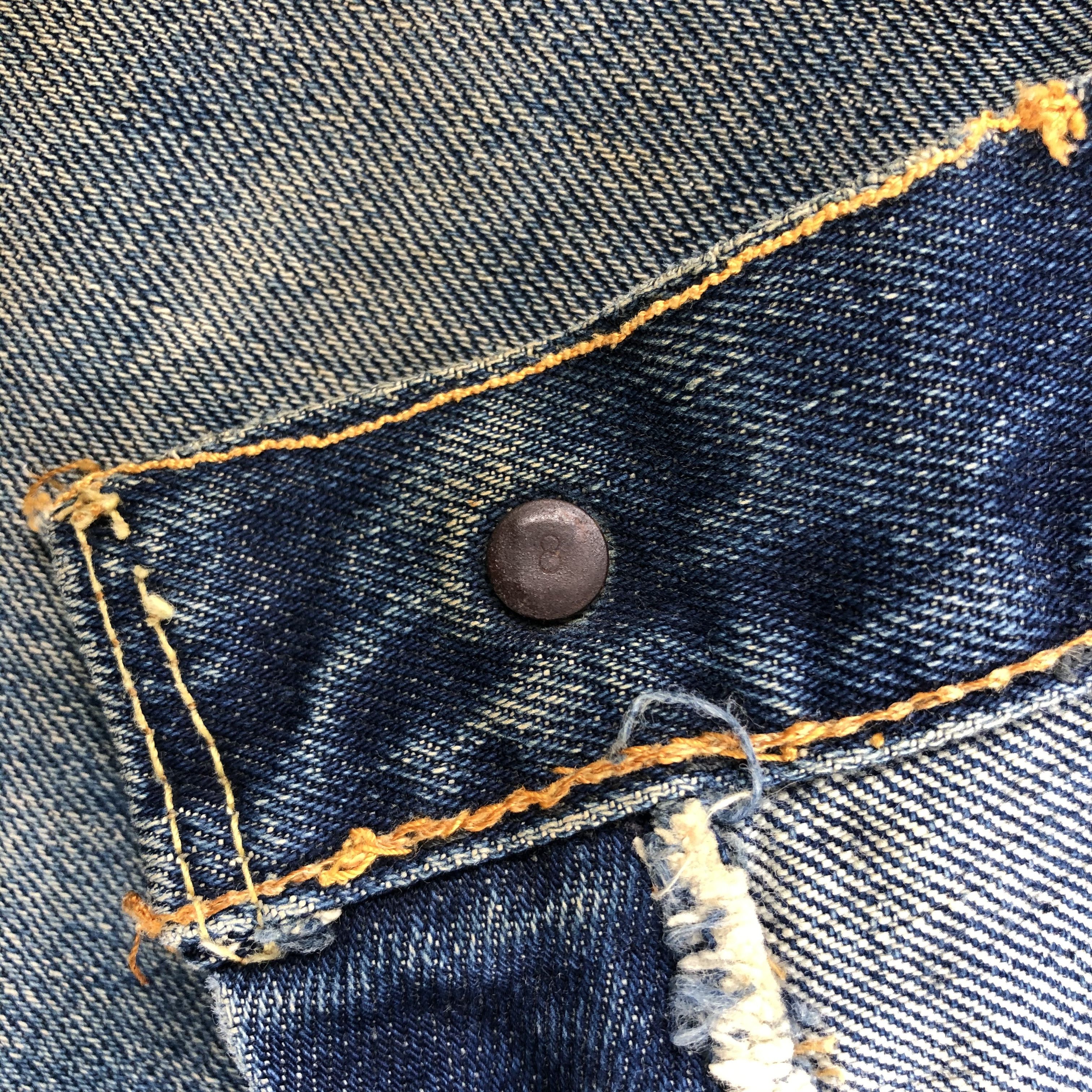 Levi's × Vintage Vintage 60s Distress Levis Jeans-JM1486 Size US 30 / EU 46 - 9 Thumbnail