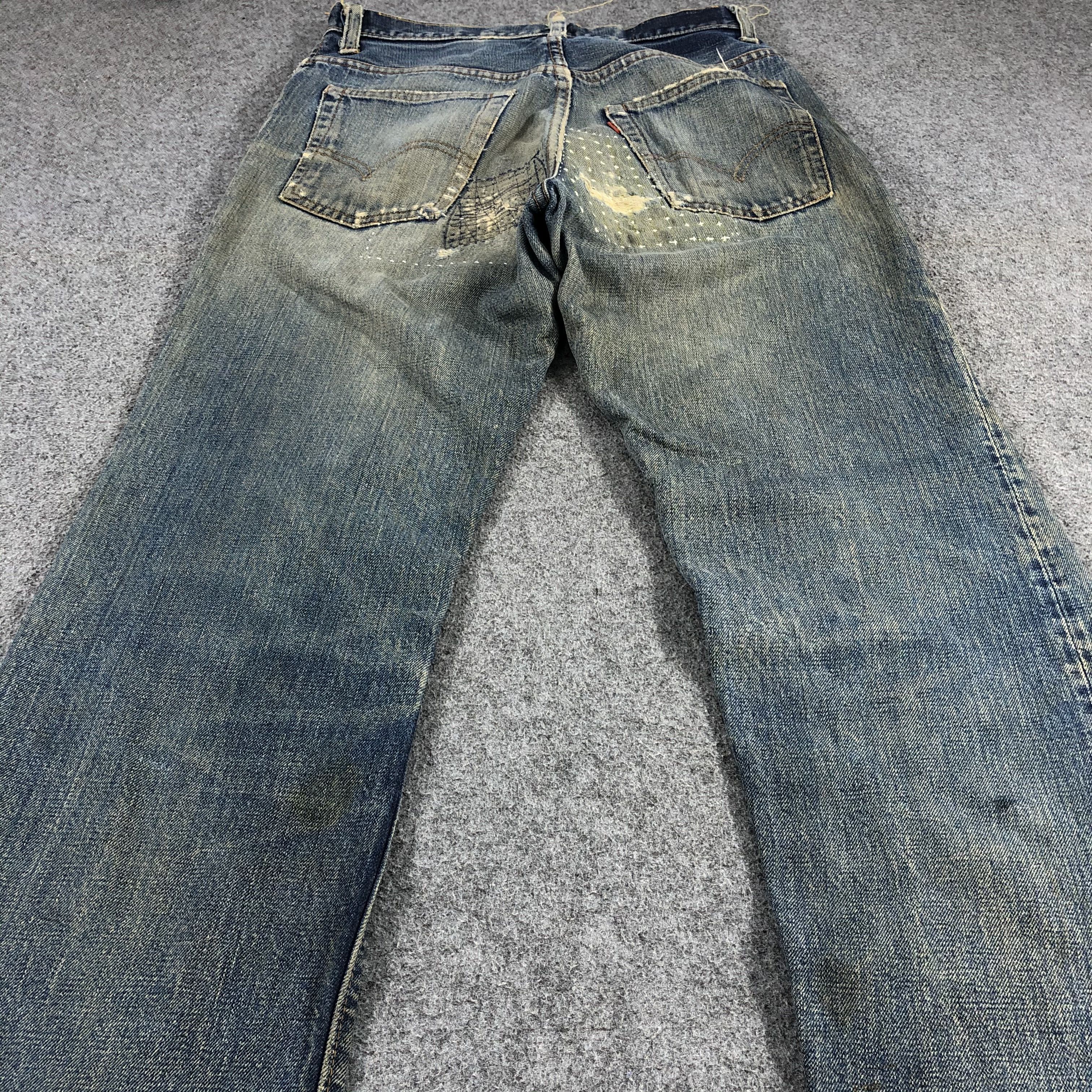 Levi's × Vintage Vintage 60s Distress Levis Jeans-JM1486 Size US 30 / EU 46 - 4 Thumbnail