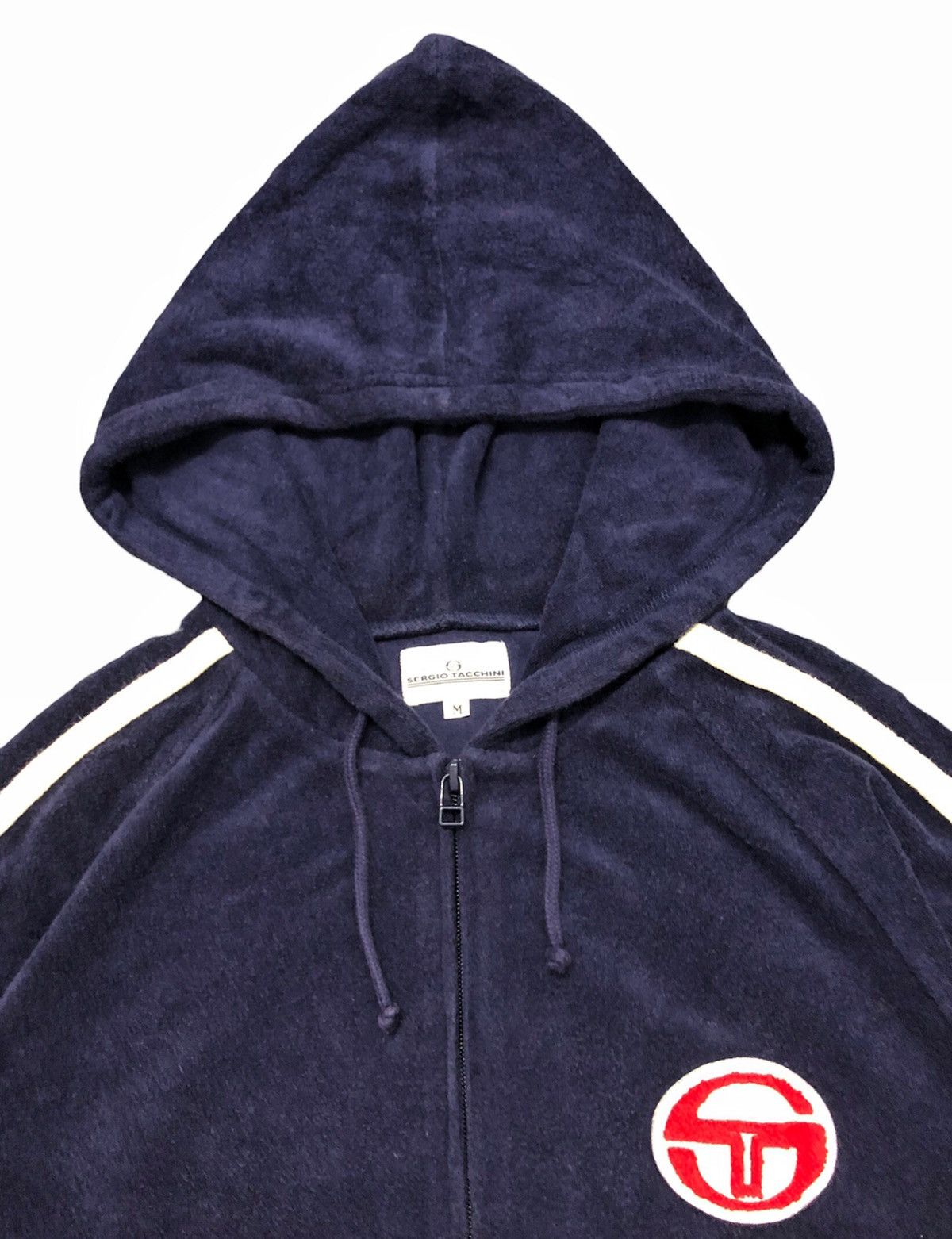 Sergio Tacchini 90's Sergio Tacchini Velvet velour zipper hoodie Size US M / EU 48-50 / 2 - 7 Thumbnail
