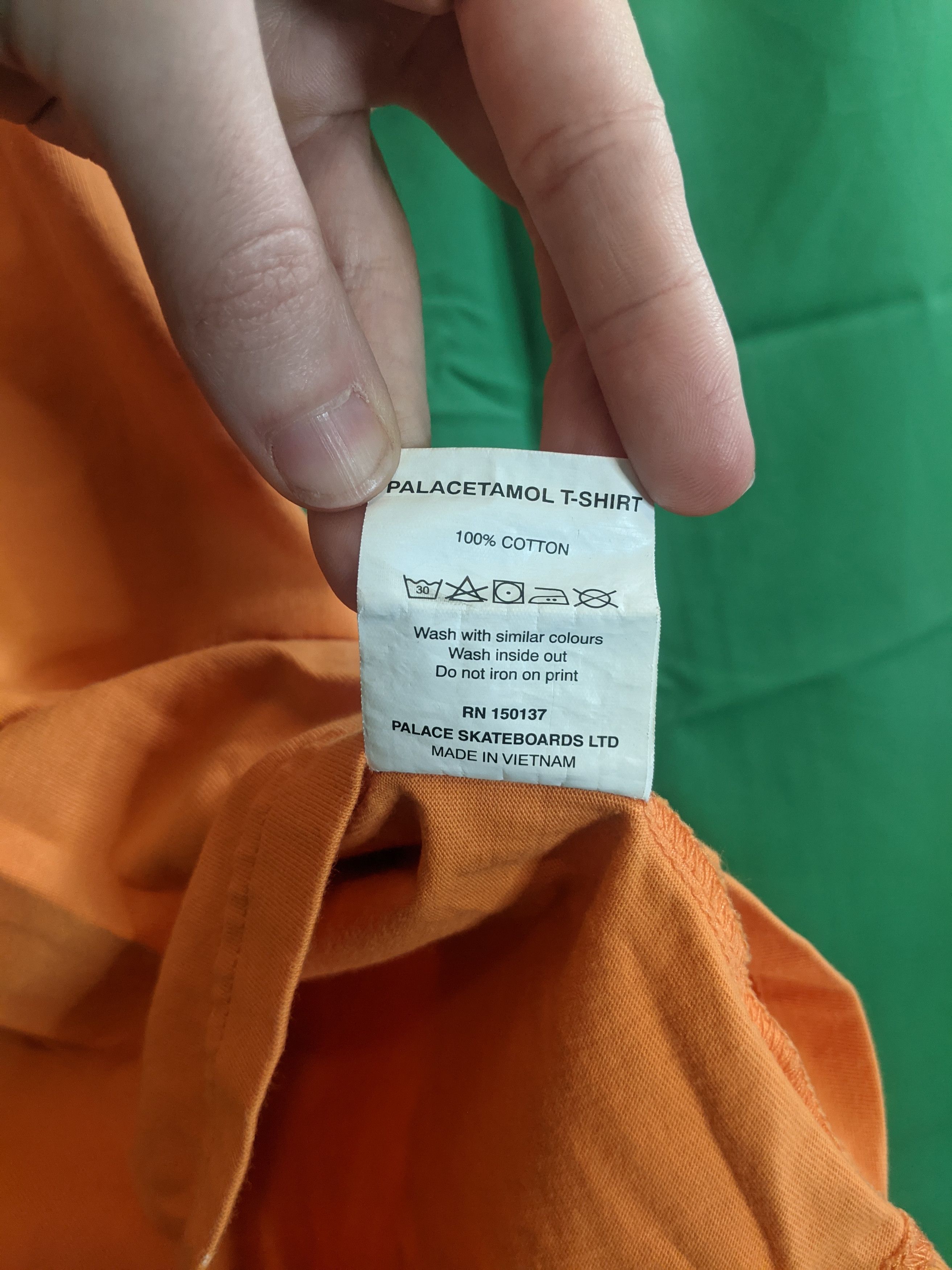 Palace Orange "Palacetamol" RARE graphic t-shirt Small Size US S / EU 44-46 / 1 - 2 Thumbnail