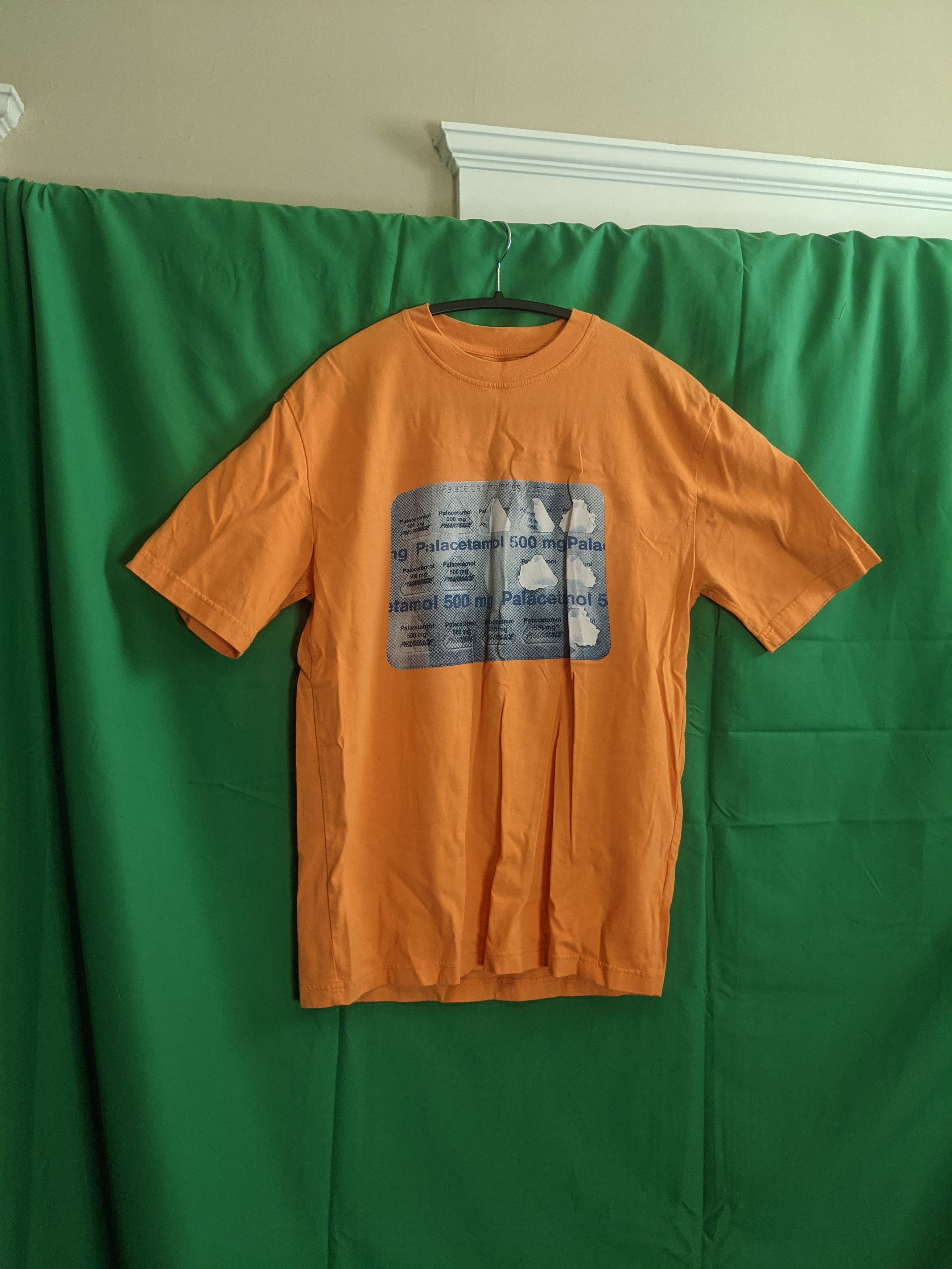 Palace Orange "Palacetamol" RARE graphic t-shirt Small Size US S / EU 44-46 / 1 - 8 Thumbnail