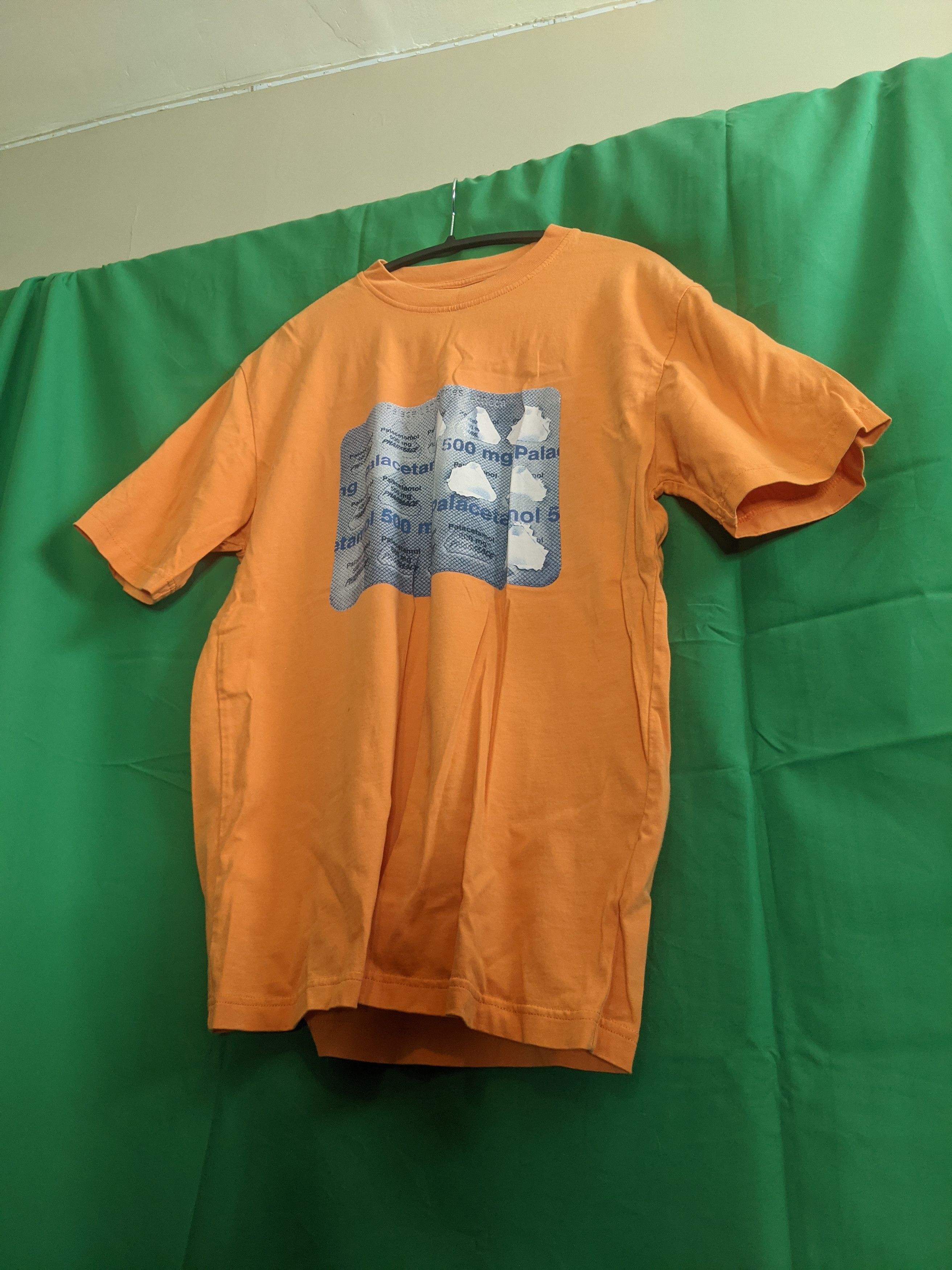 Palace Orange "Palacetamol" RARE graphic t-shirt Small Size US S / EU 44-46 / 1 - 1 Thumbnail