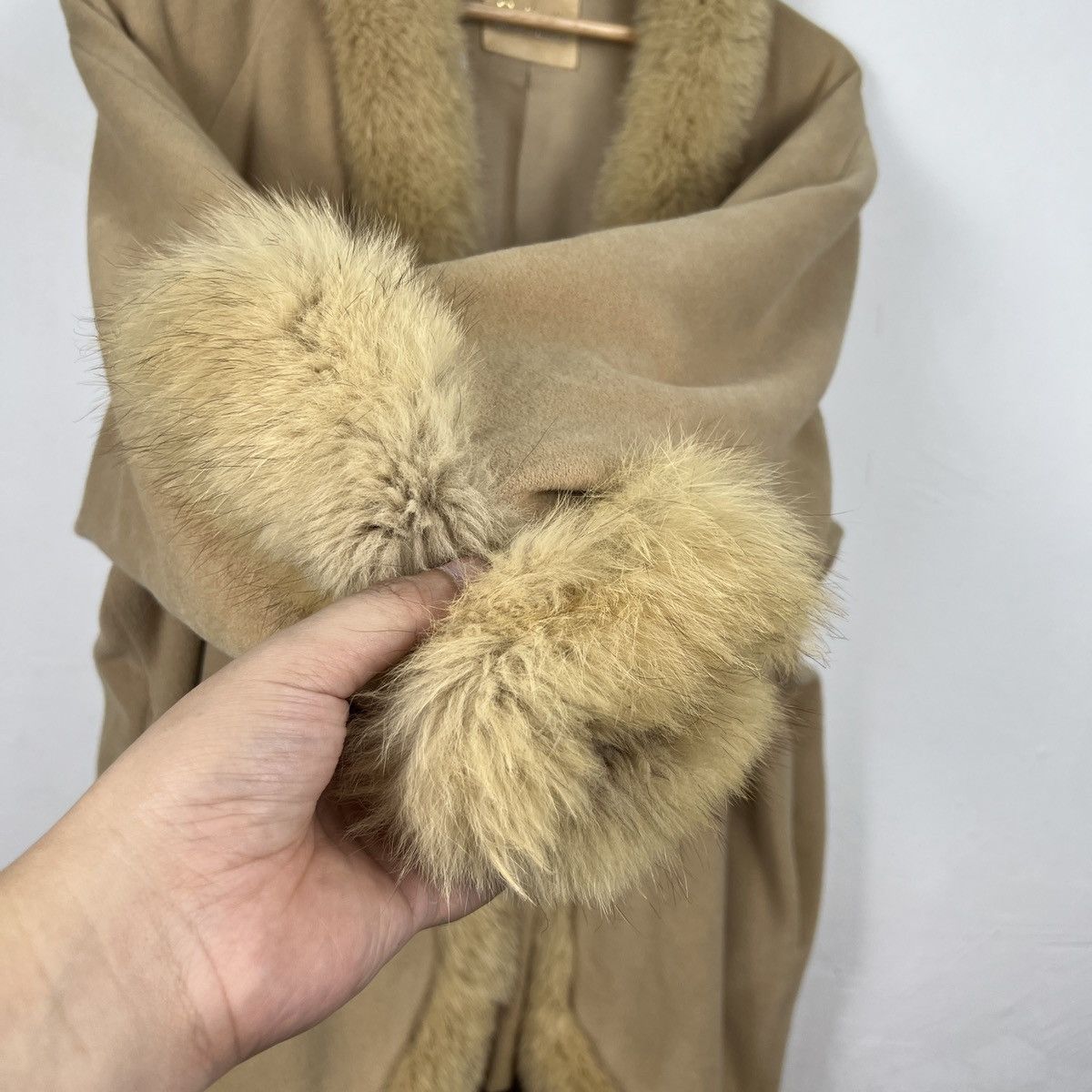 Japanese Brand Vintage Women Fur Collar Coat Jacket J0063 Size M / US 6-8 / IT 42-44 - 3 Thumbnail