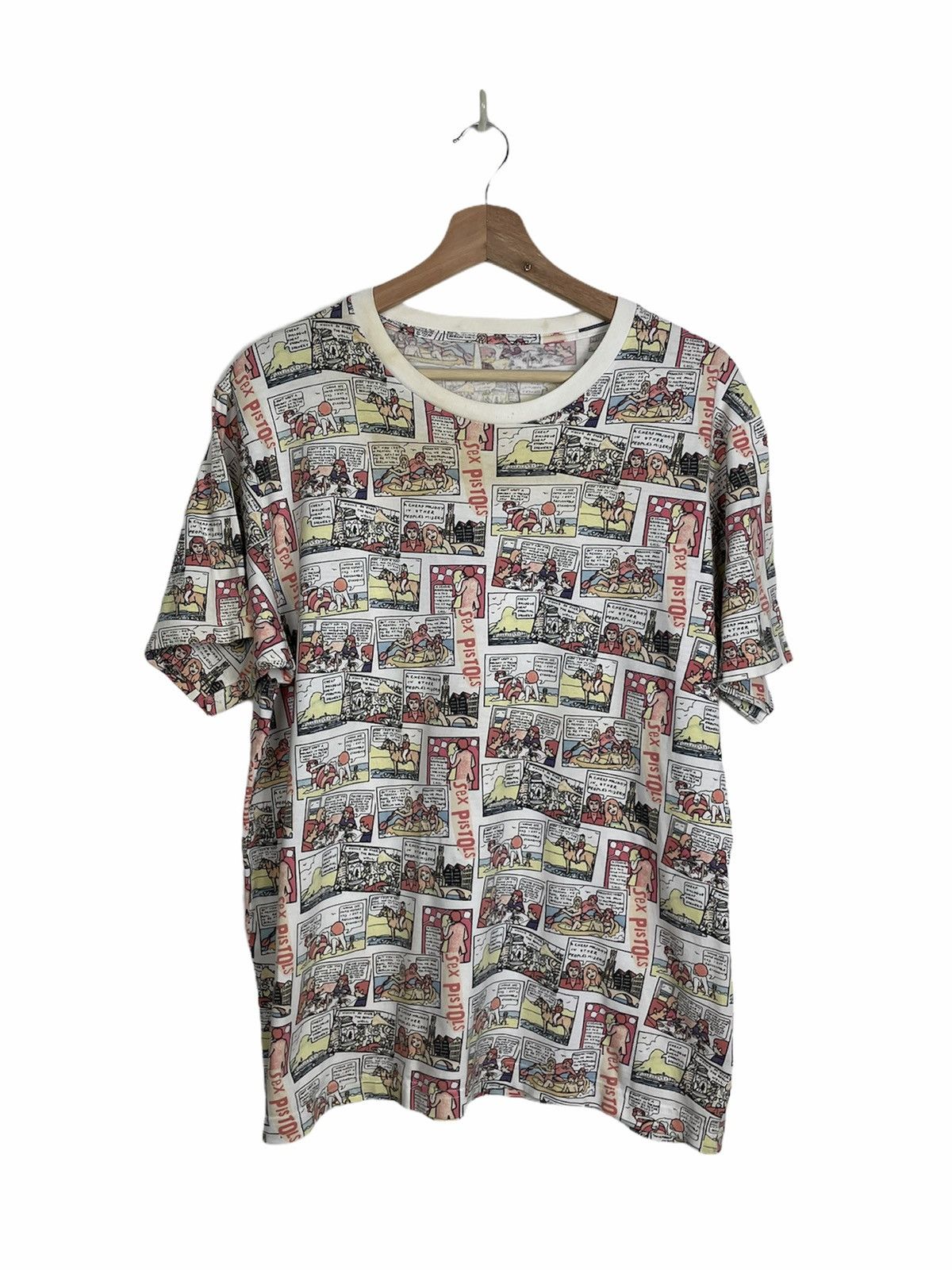 Band Tees SEX PISTOLS ALL OVER PRINT COMIC DESIGN 2016 UNIQLO Size US L / EU 52-54 / 3 - 1 Thumbnail