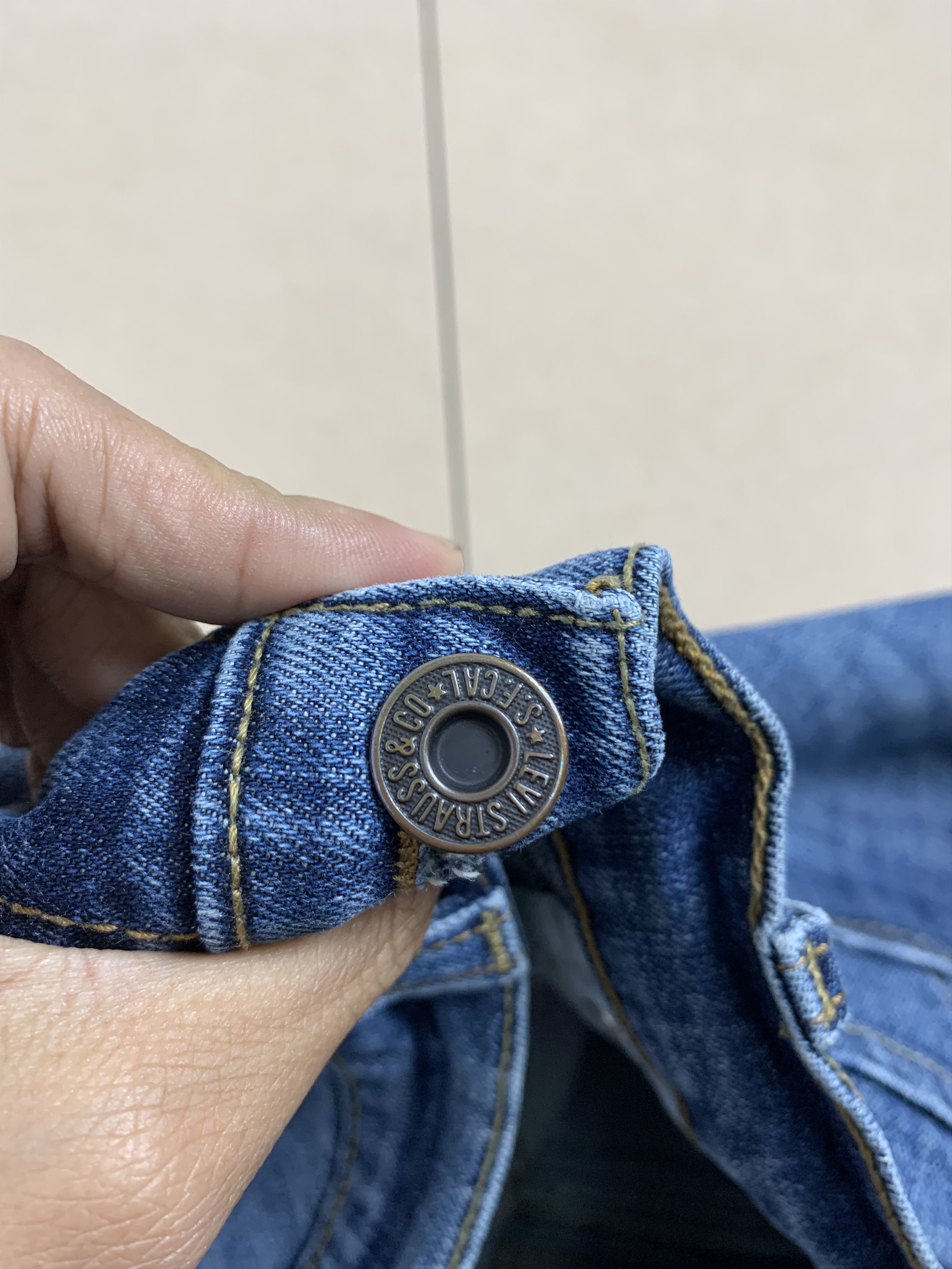 Levi's Vintage Levis 515 Flared Boot Cut Faded Blue Jeans Size 33" - 20 Thumbnail