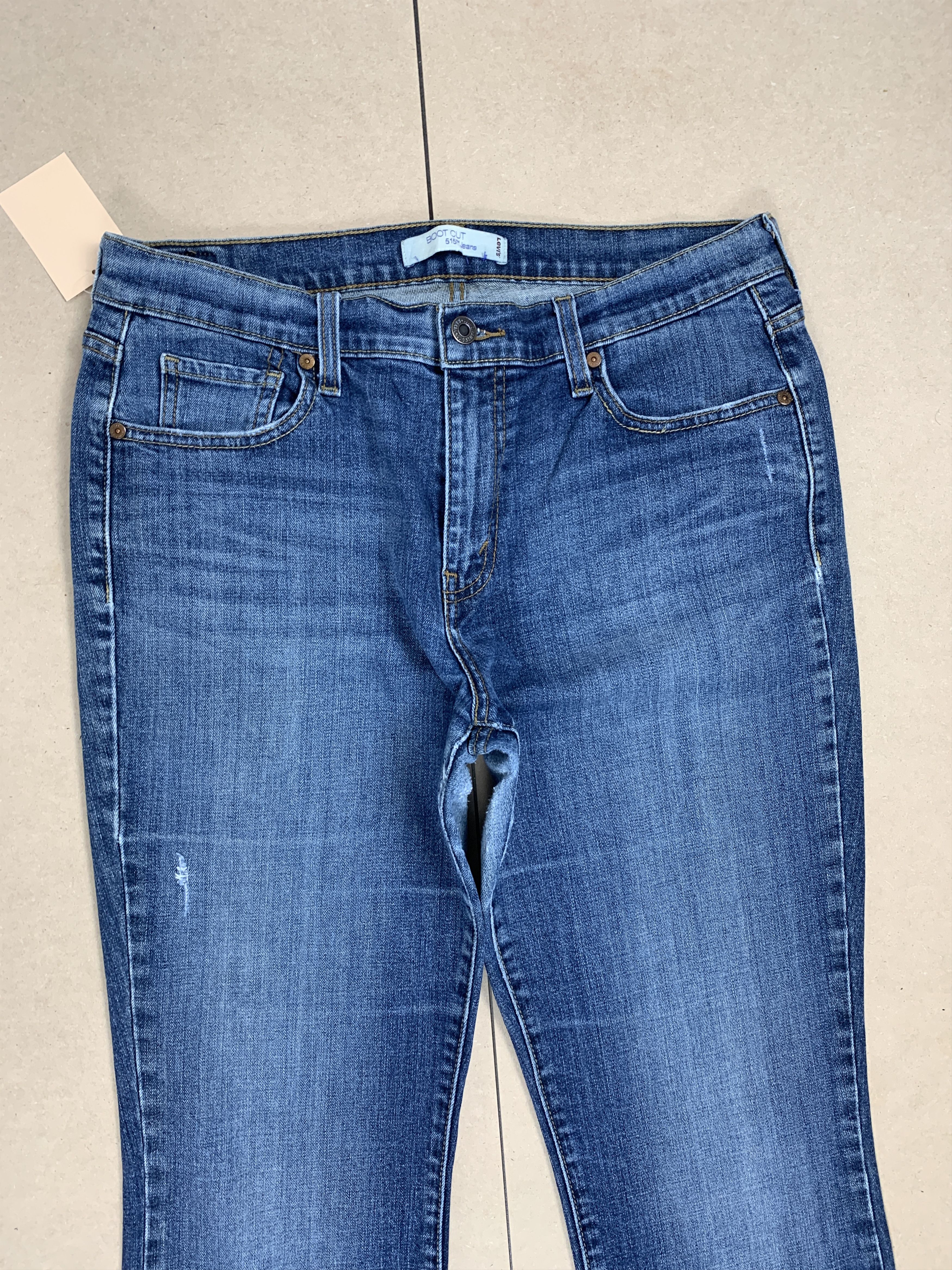 Levi's Vintage Levis 515 Flared Boot Cut Faded Blue Jeans Size 33" - 2 Thumbnail