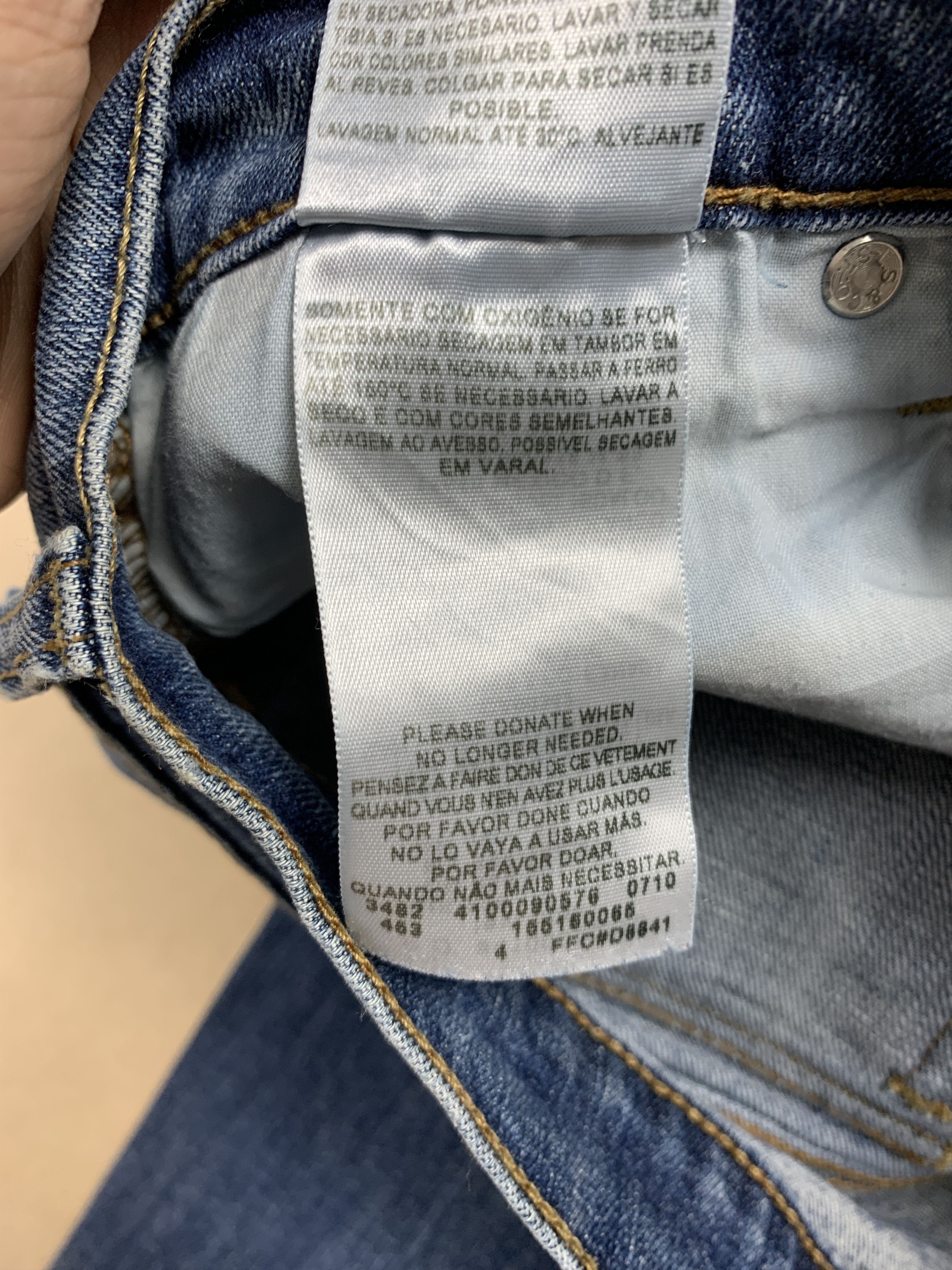 Levi's Vintage Levis 515 Flared Boot Cut Faded Blue Jeans Size 33" - 17 Thumbnail