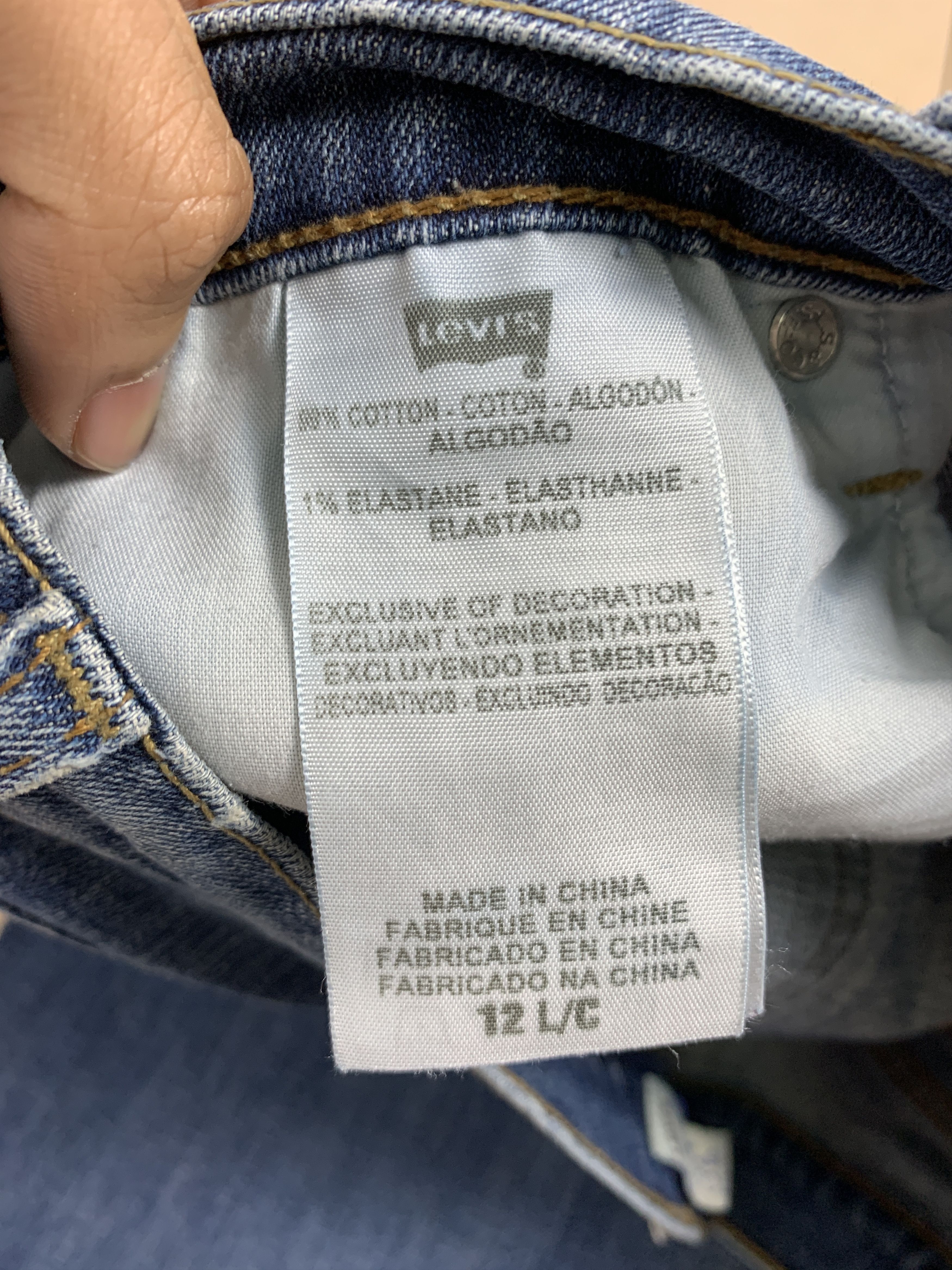 Levi's Vintage Levis 515 Flared Boot Cut Faded Blue Jeans Size 33" - 15 Thumbnail