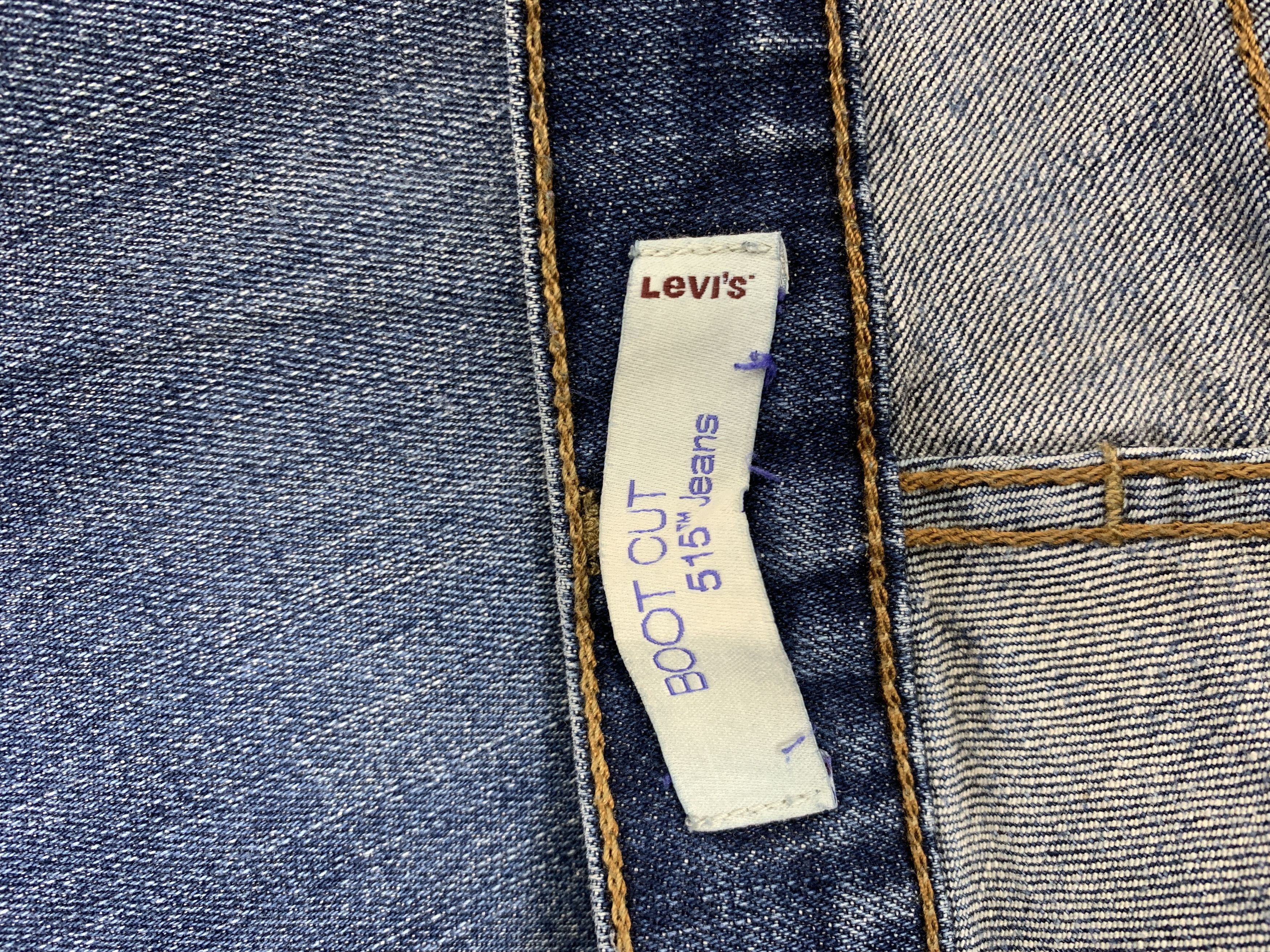 Levi's Vintage Levis 515 Flared Boot Cut Faded Blue Jeans Size 33" - 14 Thumbnail