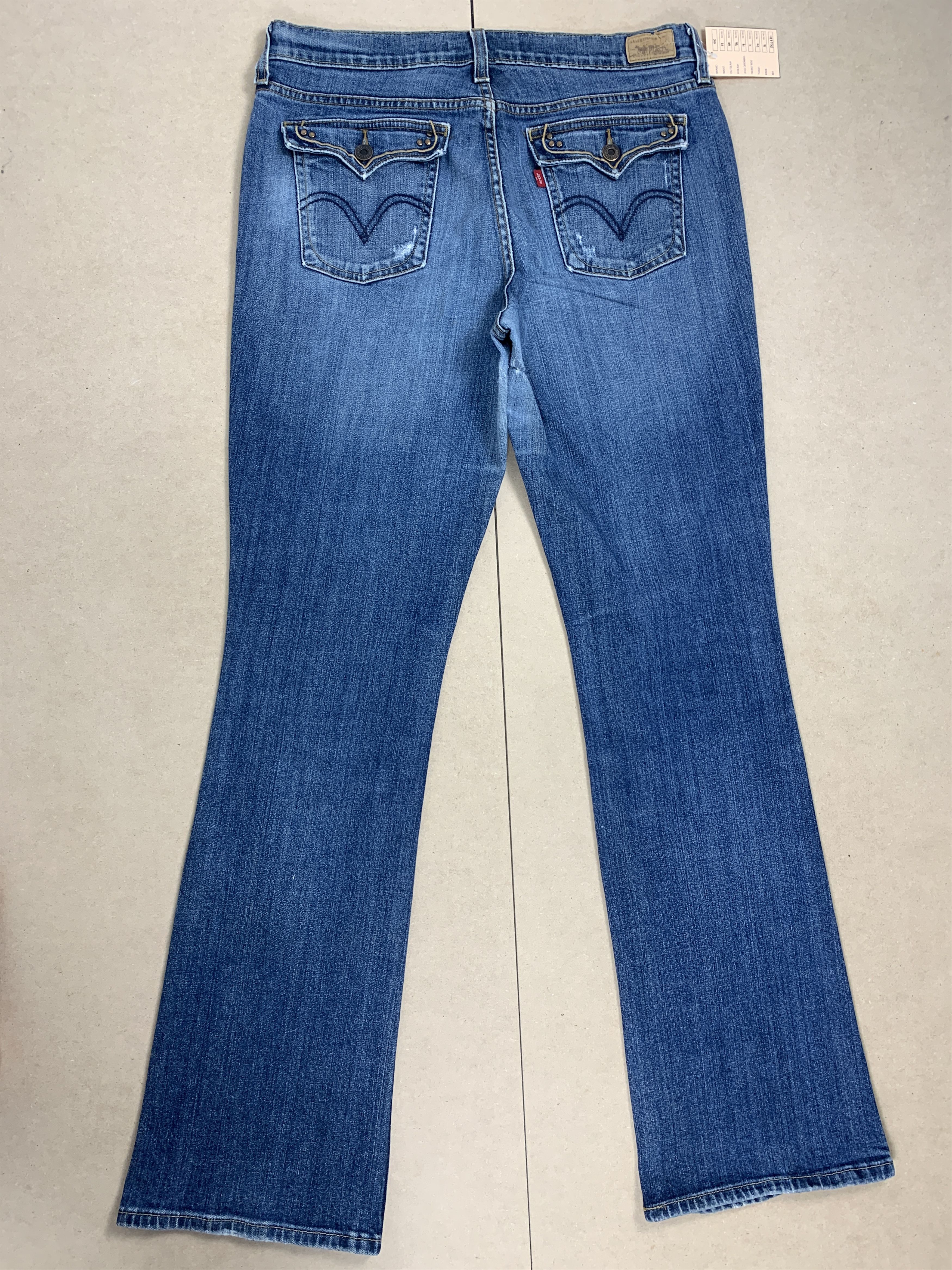 Levi's Vintage Levis 515 Flared Boot Cut Faded Blue Jeans Size 33" - 7 Thumbnail