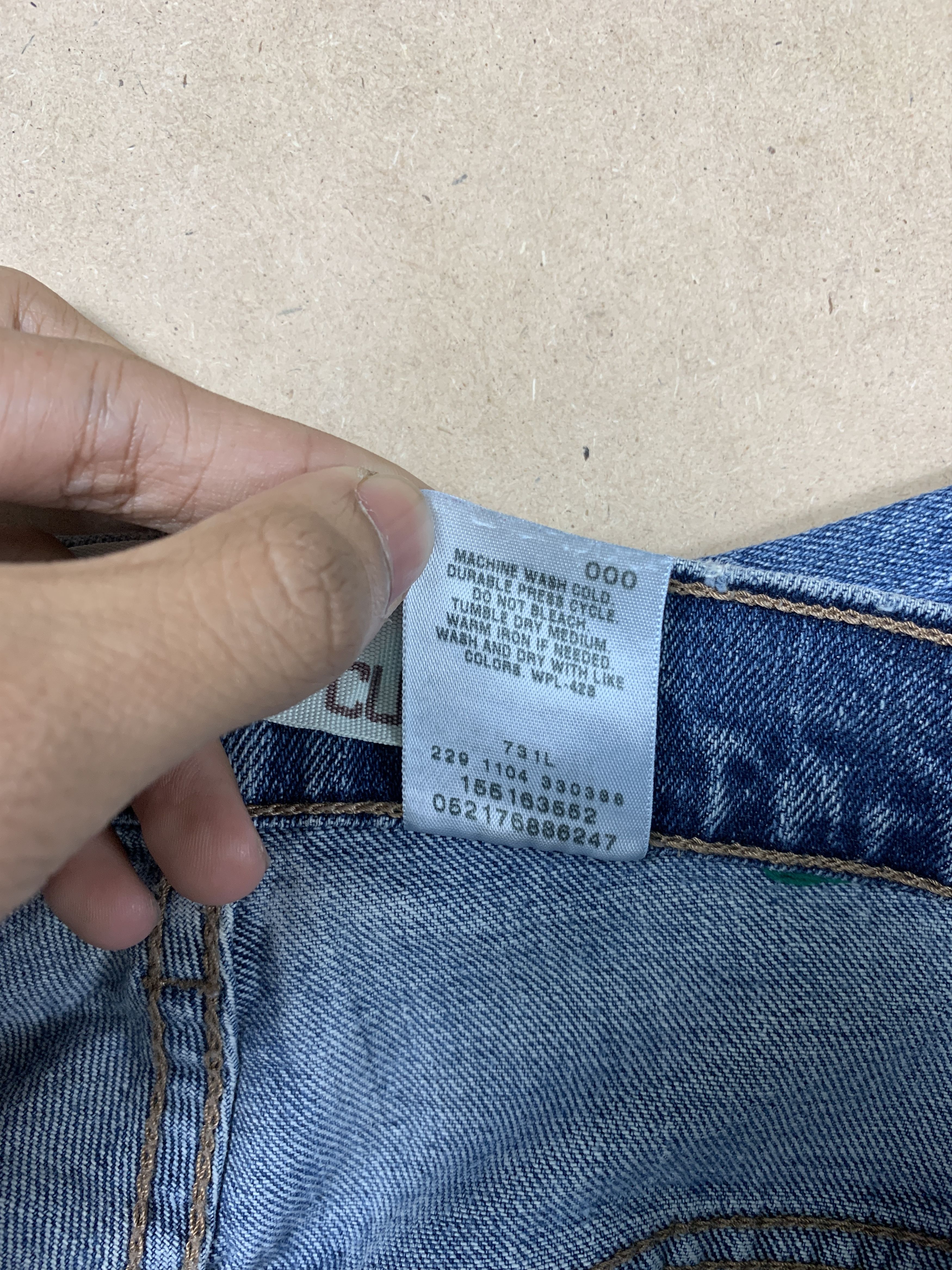 Levi's × Vintage Vintage Levis 515 Flared Bootcut Faded Blue Jeans Size US 32 / EU 48 - 11 Thumbnail