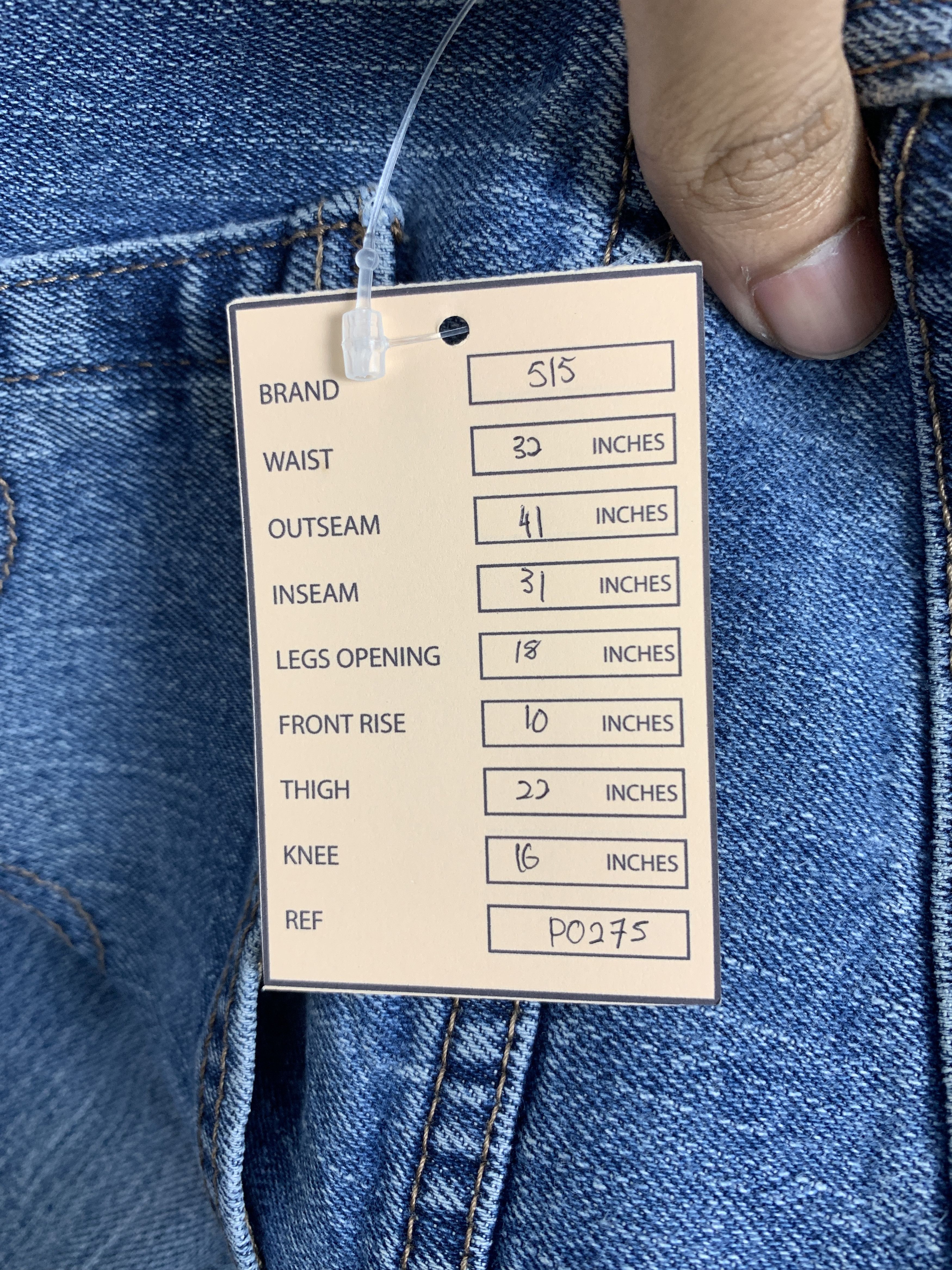 Levi's × Vintage Vintage Levis 515 Flared Bootcut Faded Blue Jeans Size US 32 / EU 48 - 15 Thumbnail