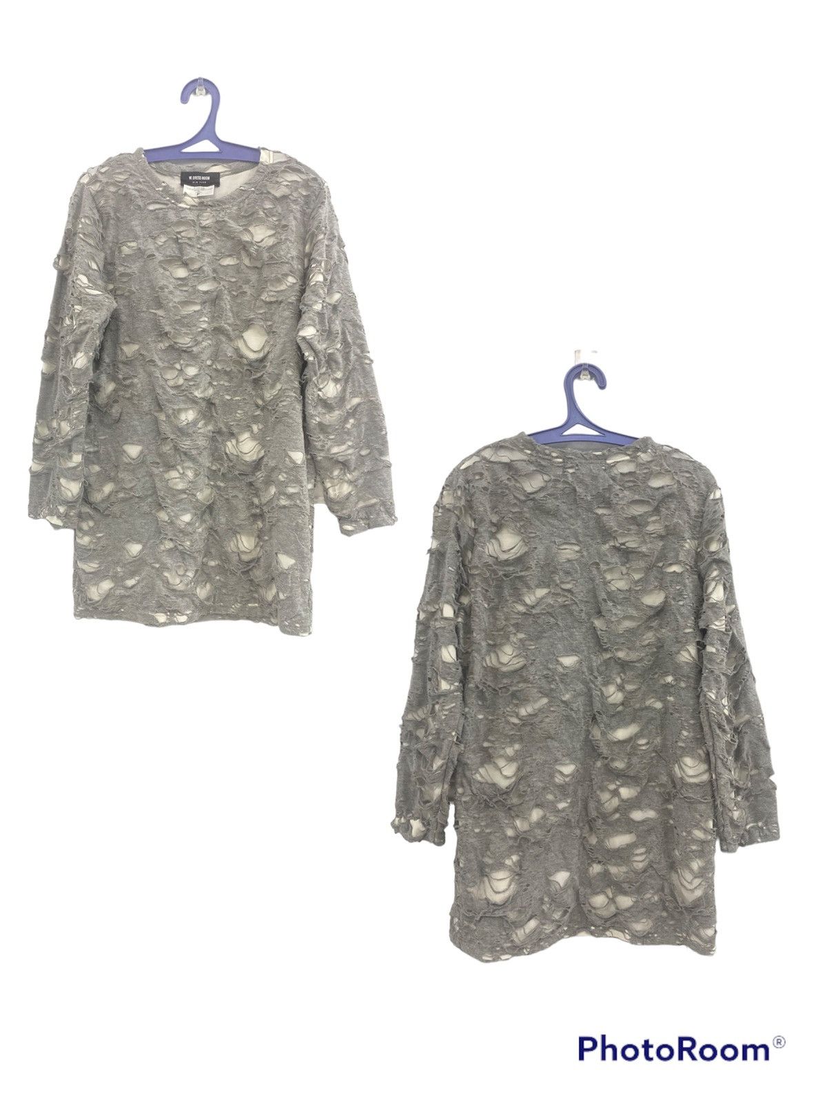 W. DRESS ROOM PUNK DISTRESSED DESTROYED SEDITIONARIES SHIRT