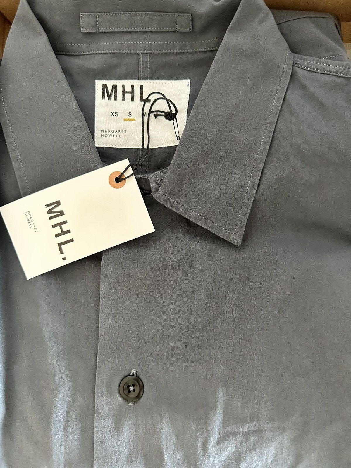 Margaret Howell MHL. By Margaret Howell Chore Overshirt Uniform Blue Small Size US S / EU 44-46 / 1 - 3 Thumbnail