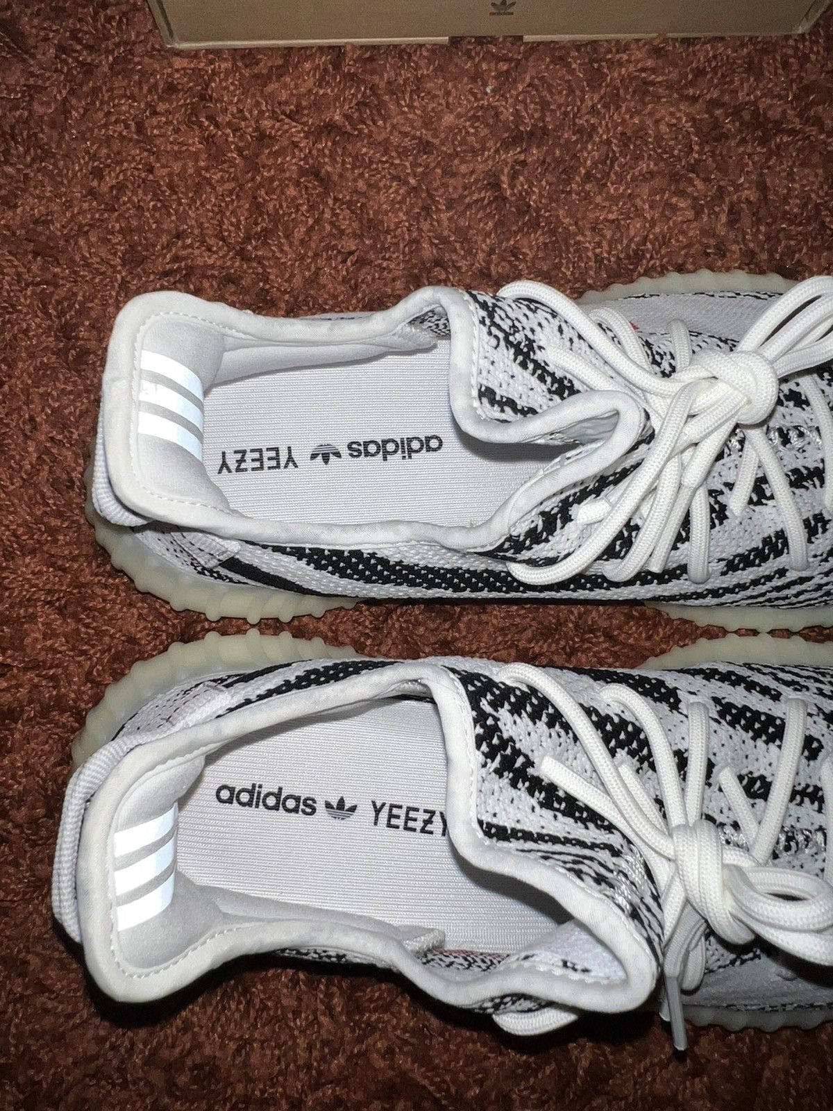 Adidas × Kanye West Yeezy Boost 350 V2 Zebra 2017 White Black Sz 13 VNDS Size US 13 / EU 46 - 7 Thumbnail