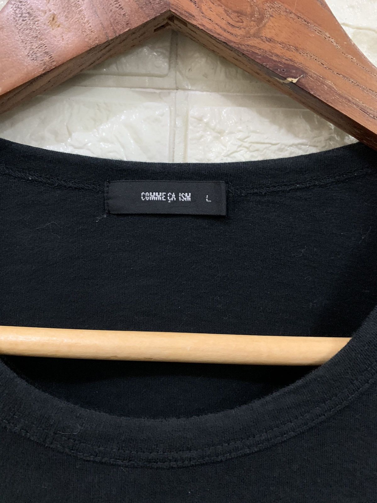 Comme Ca Ism × Japanese Brand 2013 riddle design 20 Logo black tee Size L / US 10 / IT 46 - 5 Thumbnail