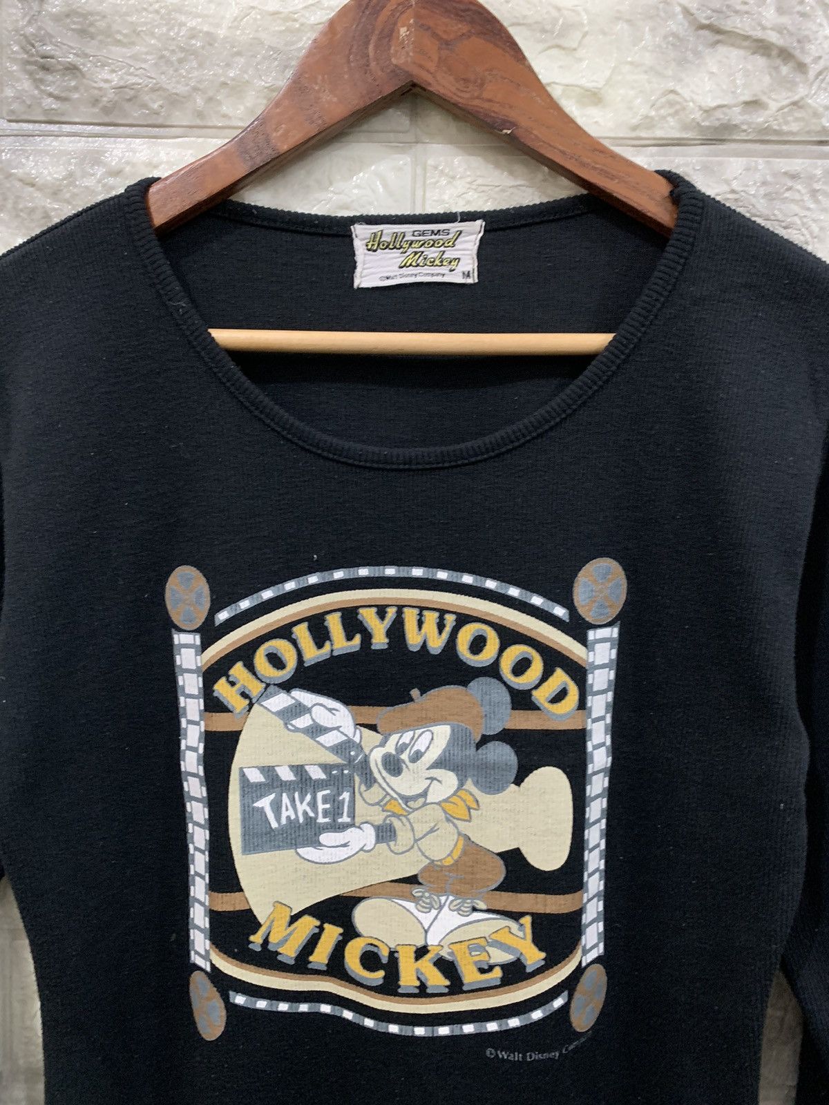 Mickey Mouse × Vintage Vintage Hollywood Mickey Shirt Size M / US 6-8 / IT 42-44 - 2 Thumbnail