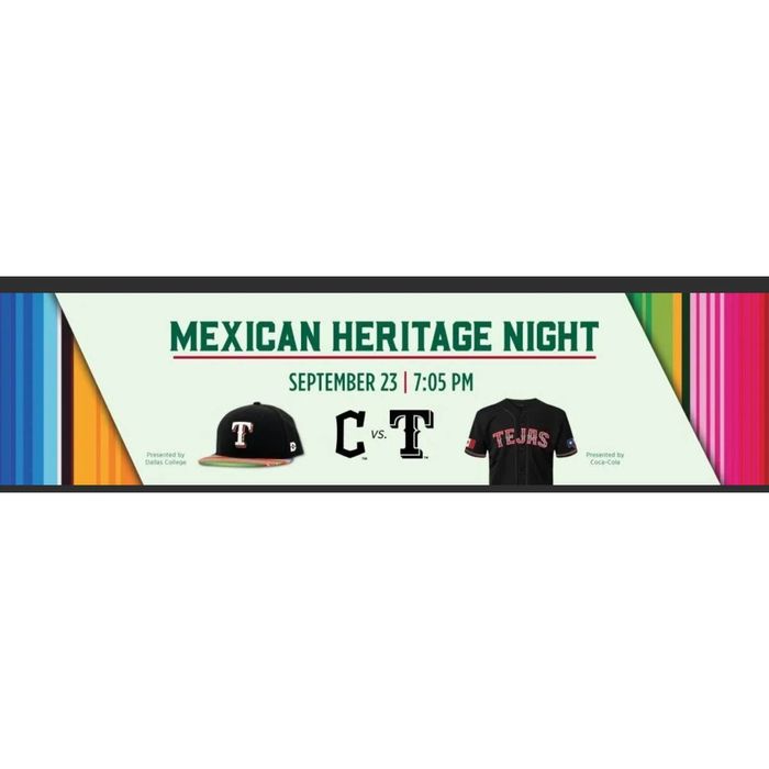 Texas Rangers SGA 9/23/22 Mexican Heritage Jersey XL Awesome!