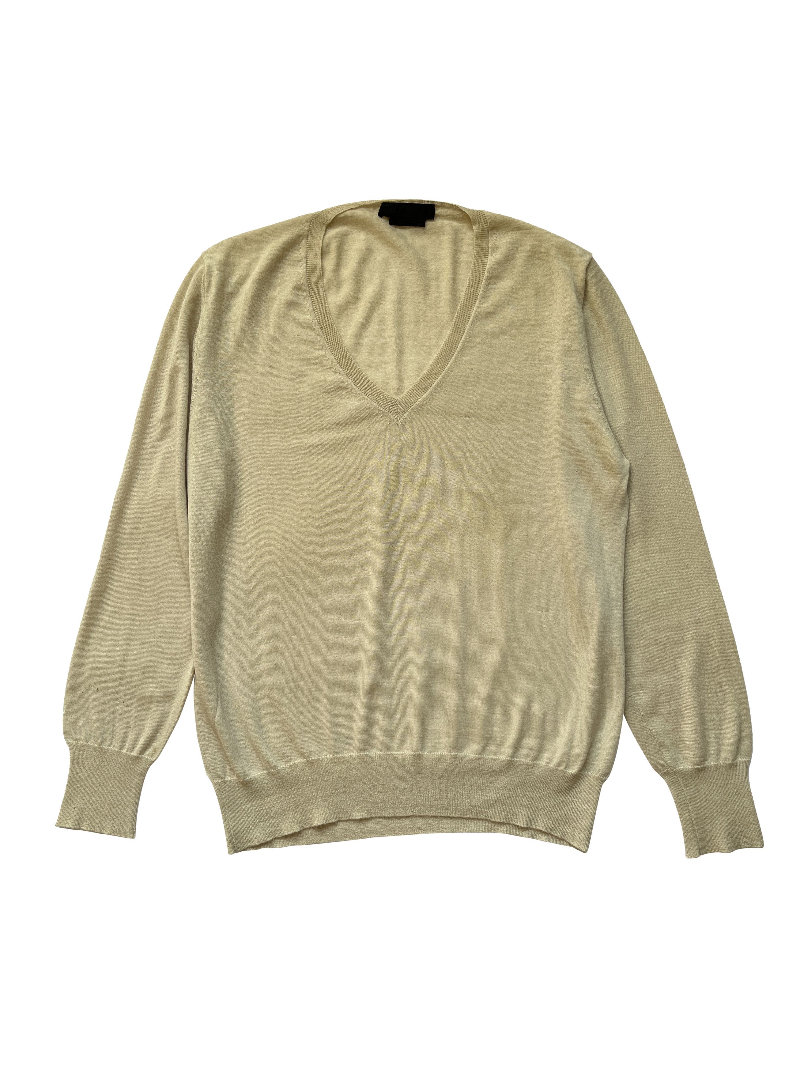 Alexander McQueen ⚡️QUICK SALE⚡️2000s' Alexander McQueen Champagne Sweater Size US L / EU 52-54 / 3 - 1 Thumbnail