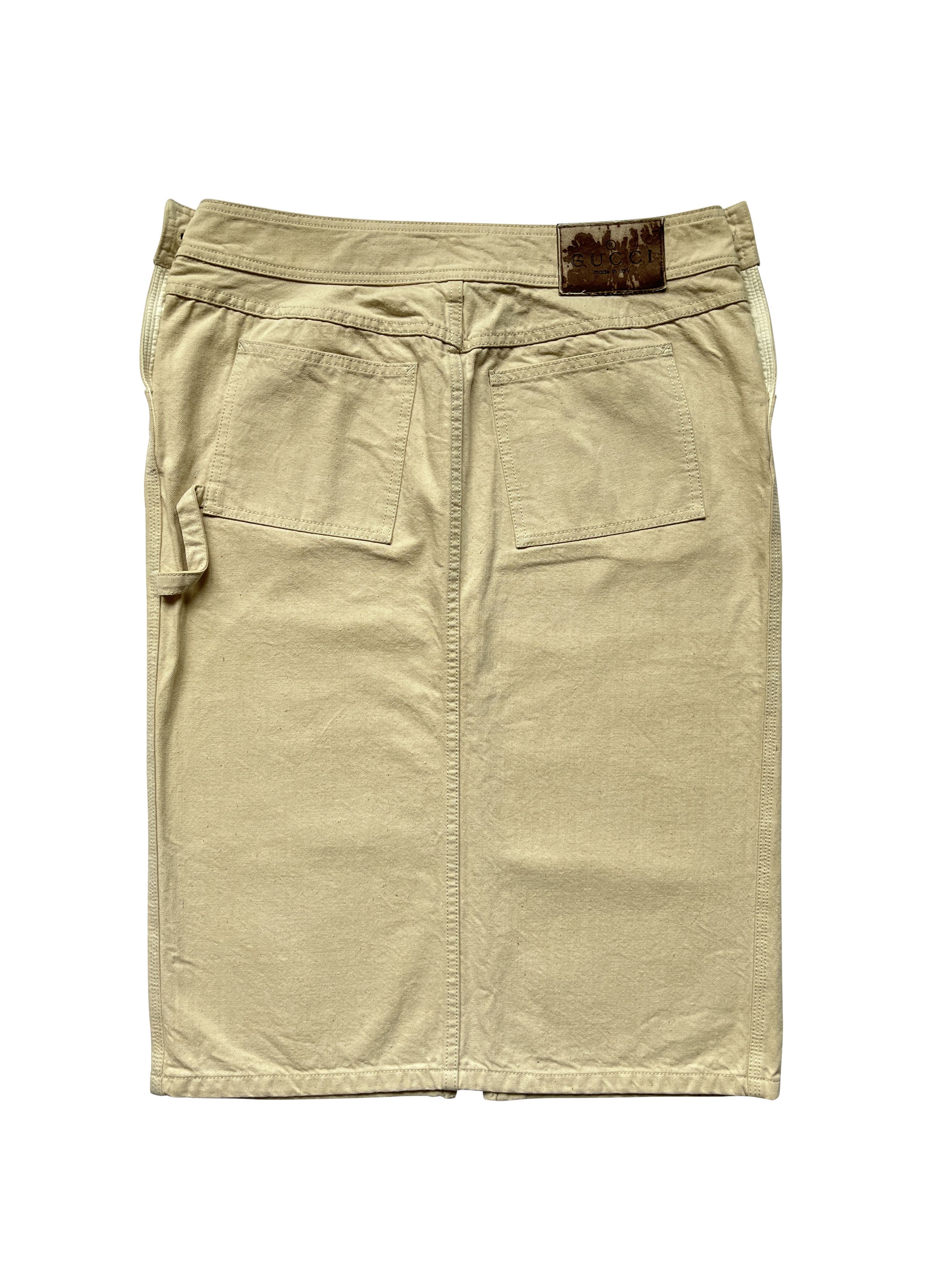 Gucci ⚡️QUICK SALE⚡️Gucci by Tom Ford Beige Skirt Size 30" / US 8 / IT 44 - 2 Thumbnail