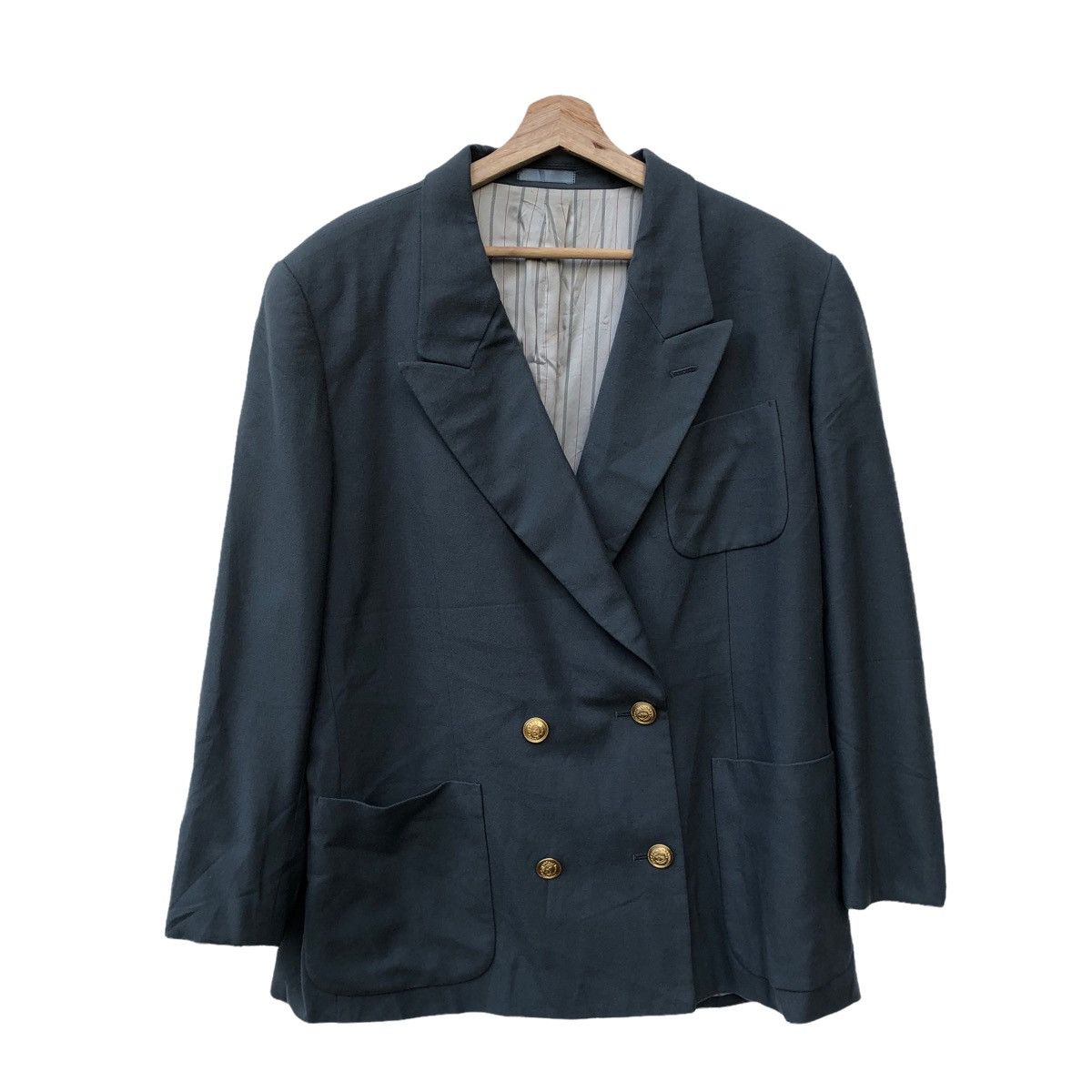 Burberry 💥BURBERRY GOLD BUTTON LOGO CASUAL JACKET Size M / US 6-8 / IT 42-44 - 2 Thumbnail