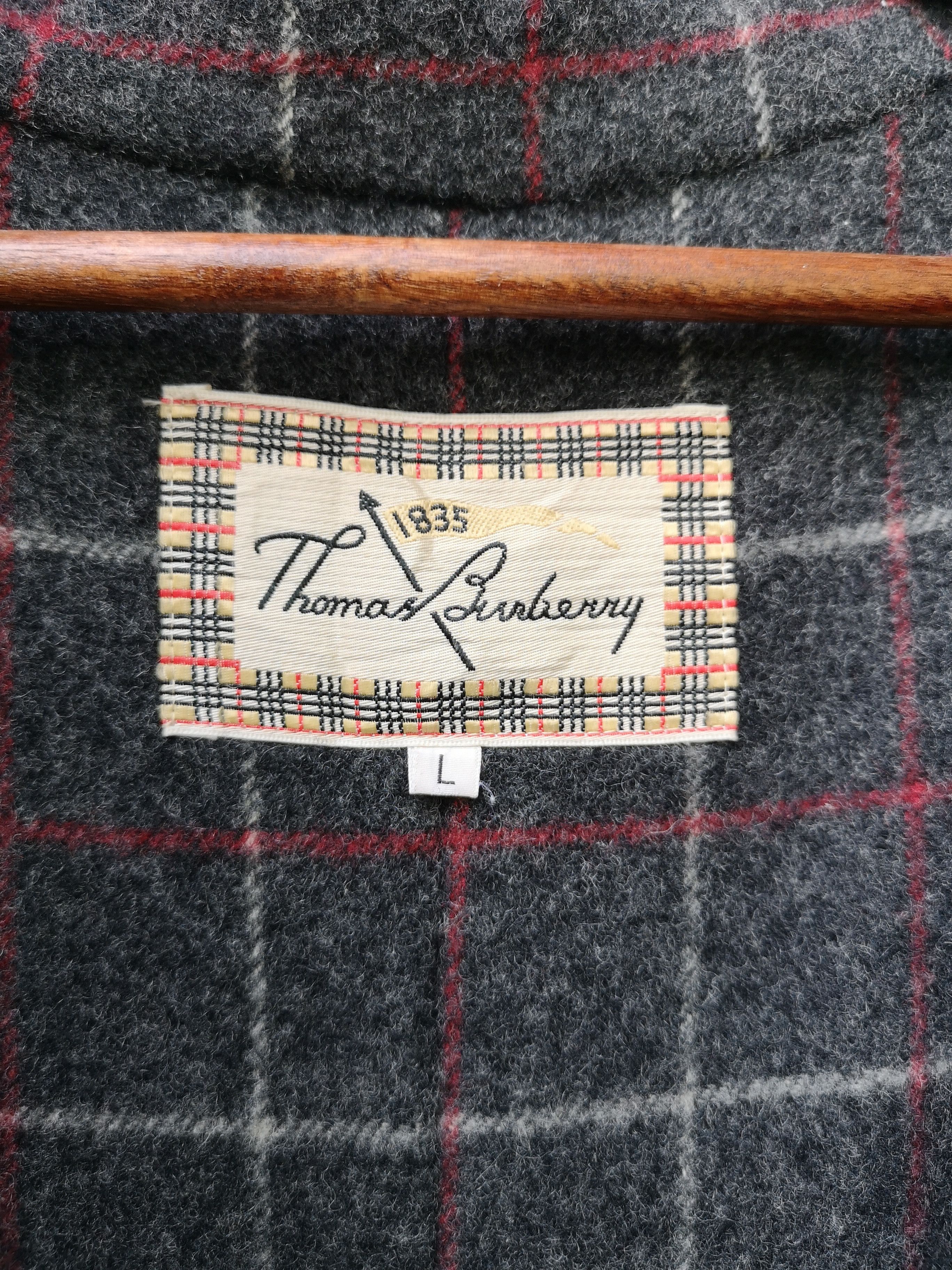 Burberry Vintage Thomas Burberry Wool Parkas Long Jacket Size US L / EU 52-54 / 3 - 4 Thumbnail